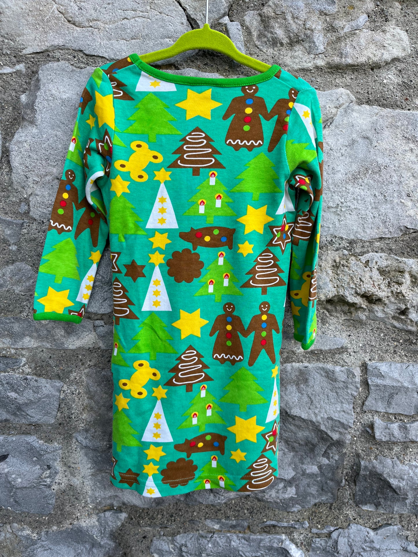Green gingerbread dress 2y (92cm)