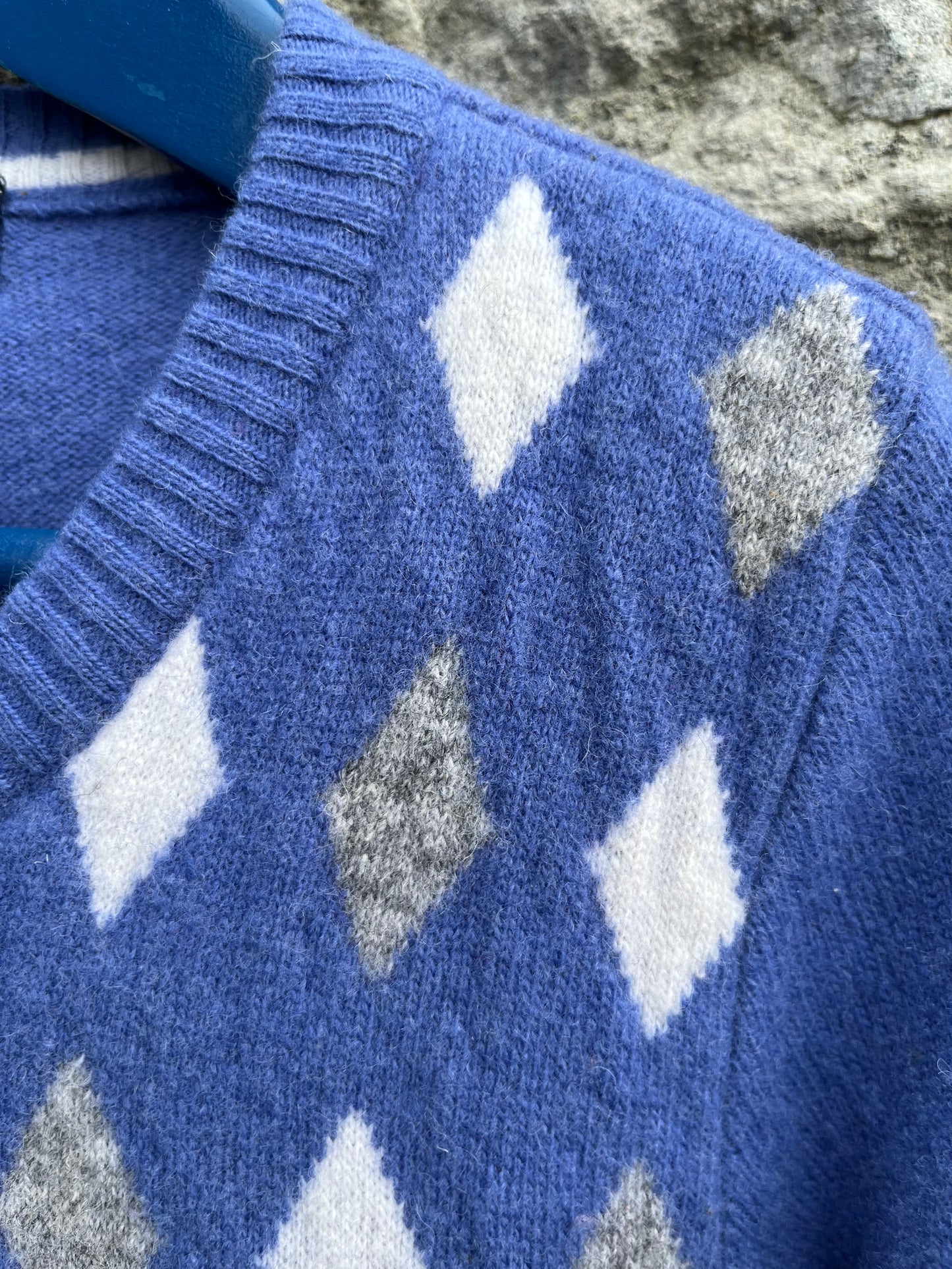 Blue diamonds jumper 3-4y (98-104cm)