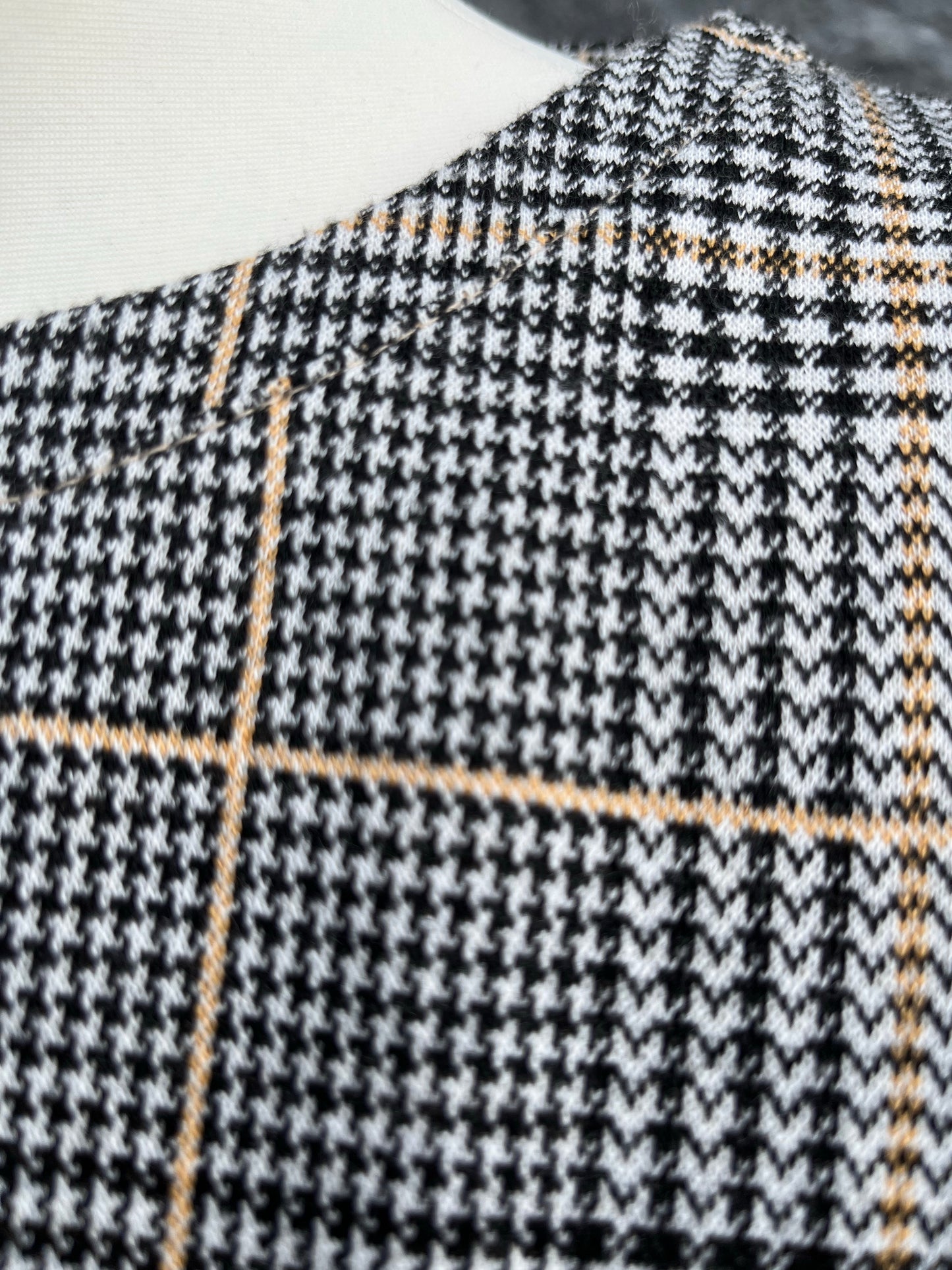 Houndstooth boxy top uk 10-12