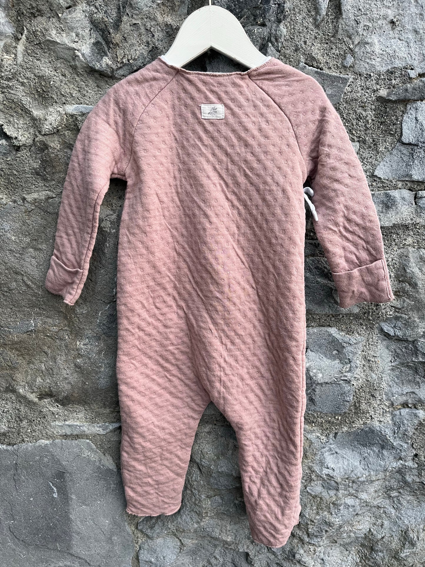 Pink onesie 6-12m (68-80cm)