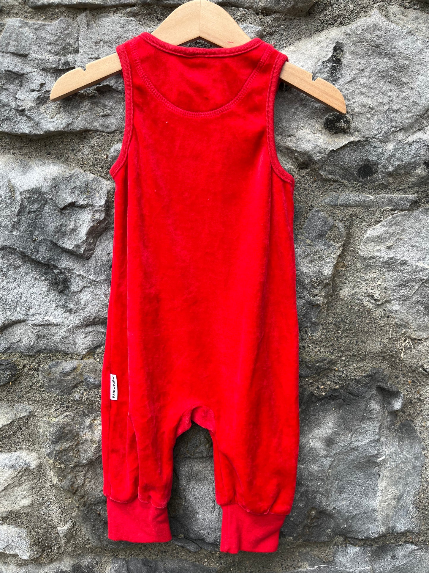 Bat velour dungarees 6m (68cm)