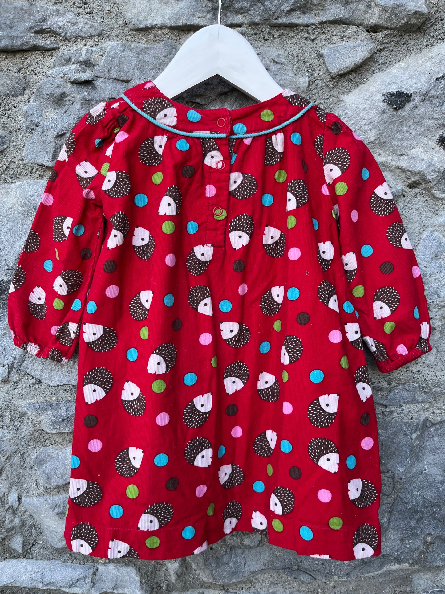 Hedgehog cord dress 6-12m (68-80cm)