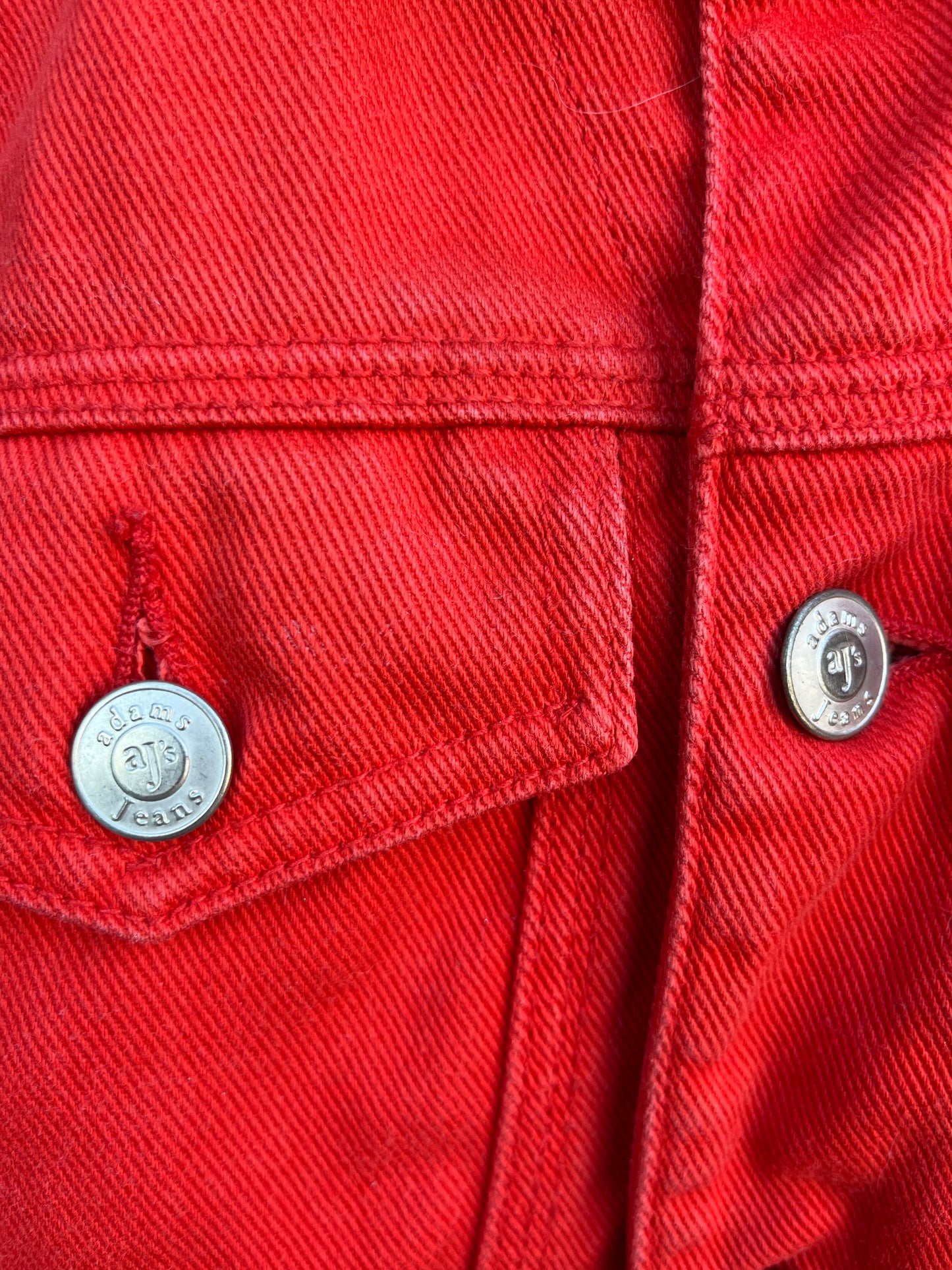 90s Orange denim jacket 5-6y (110-116cm)