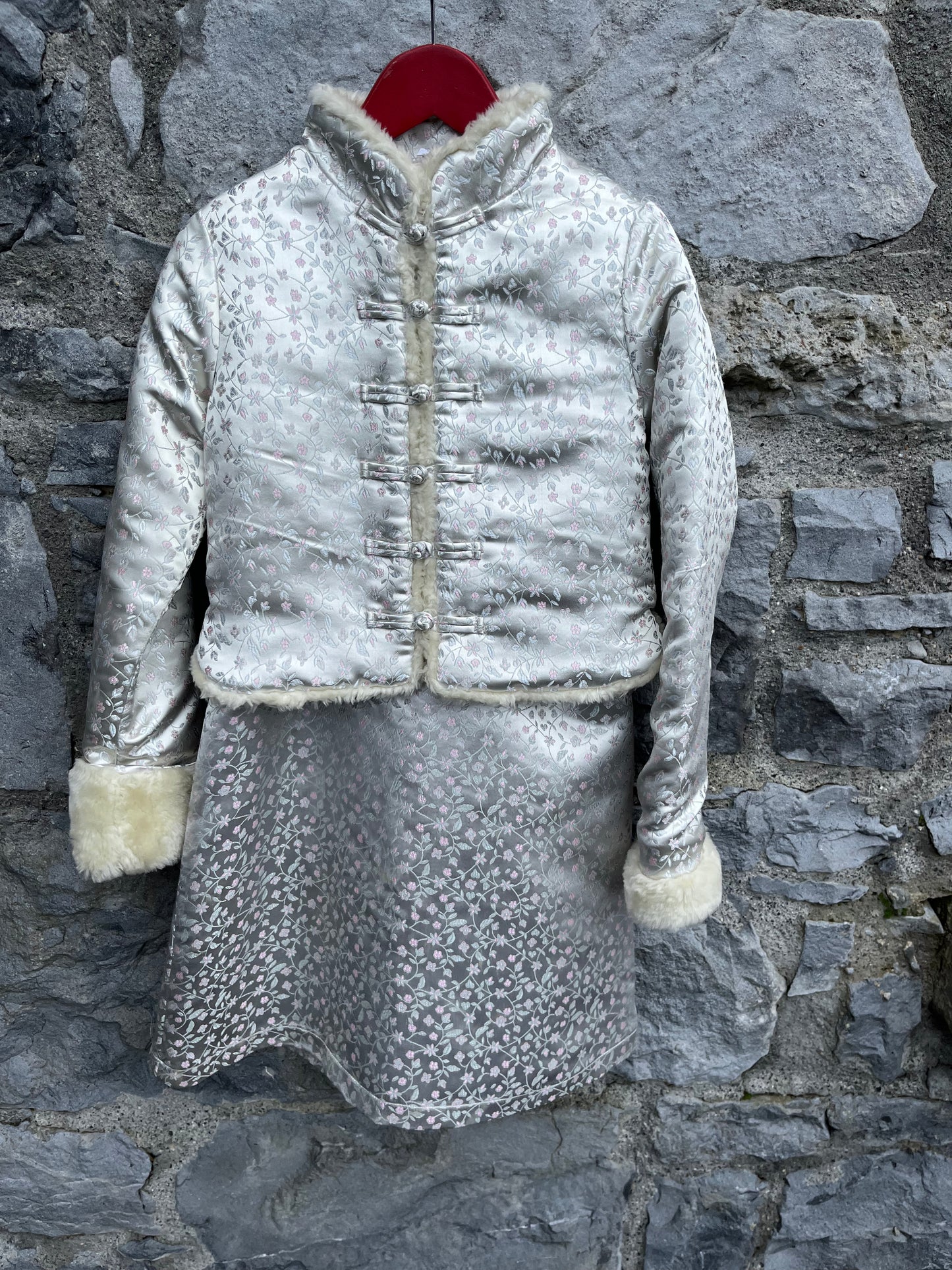 90s orient dress&coat set 6-7y (116-122cm)