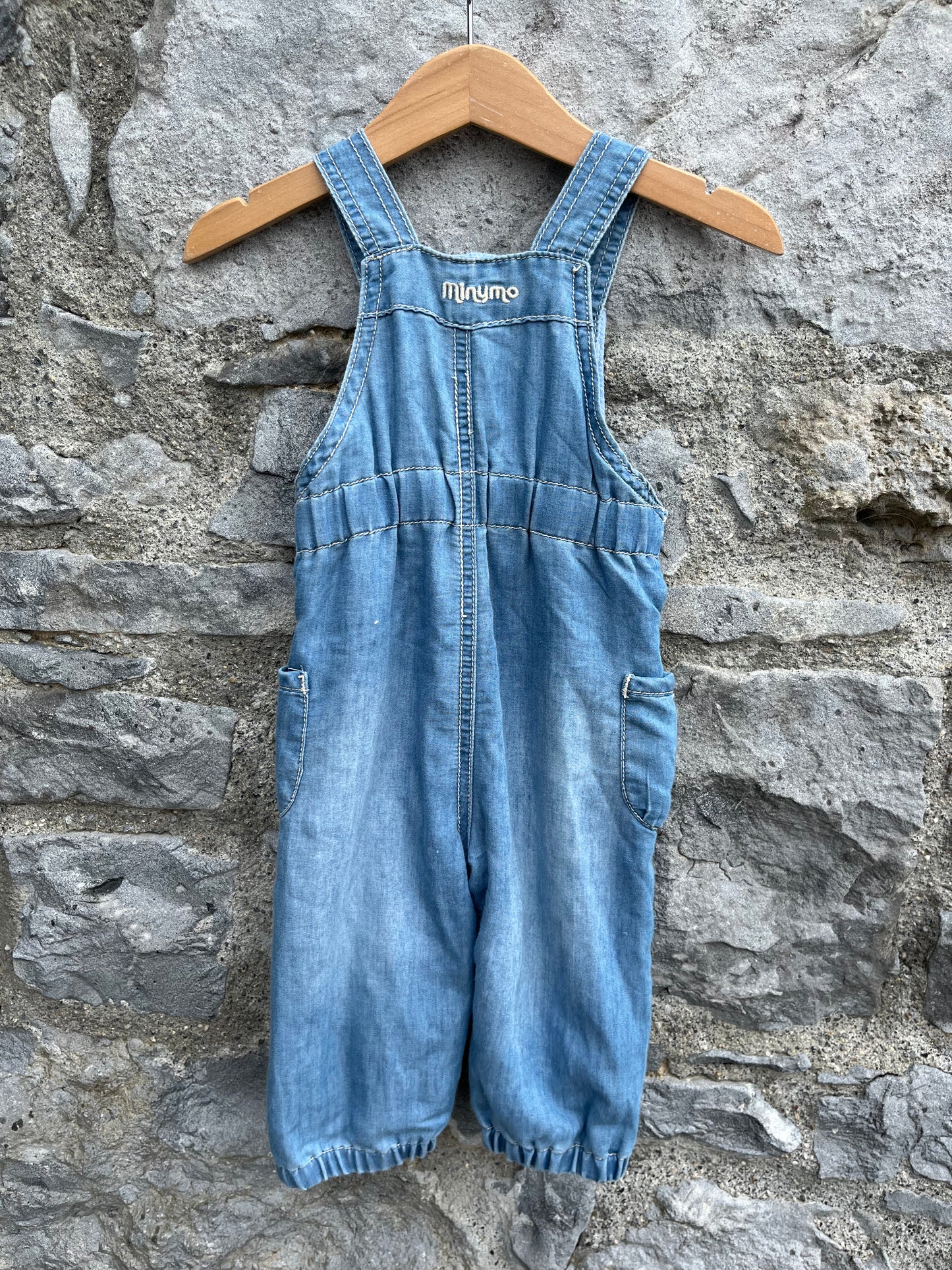 Light denim dungarees 3-6m (62-68cm)