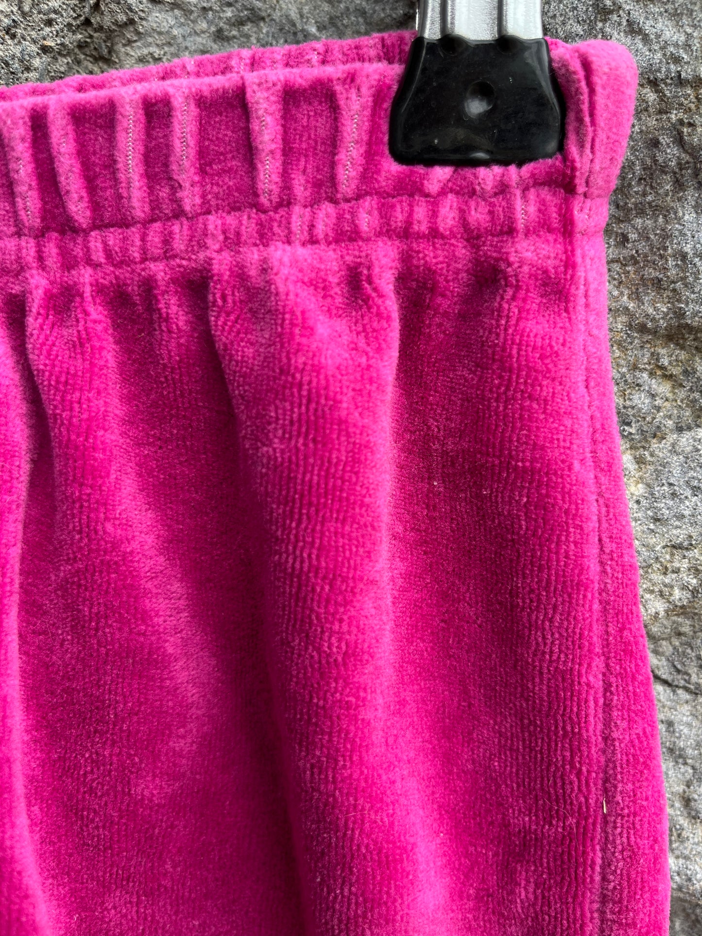 Pink velour pants 9m (74cm)