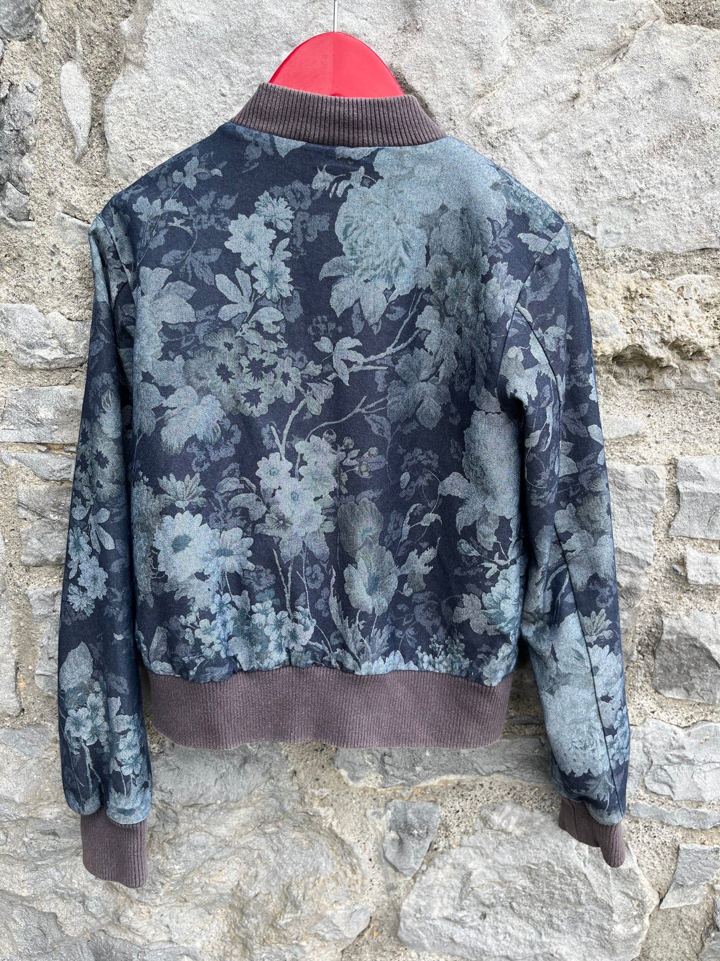 Navy floral jacket 12y (152cm)