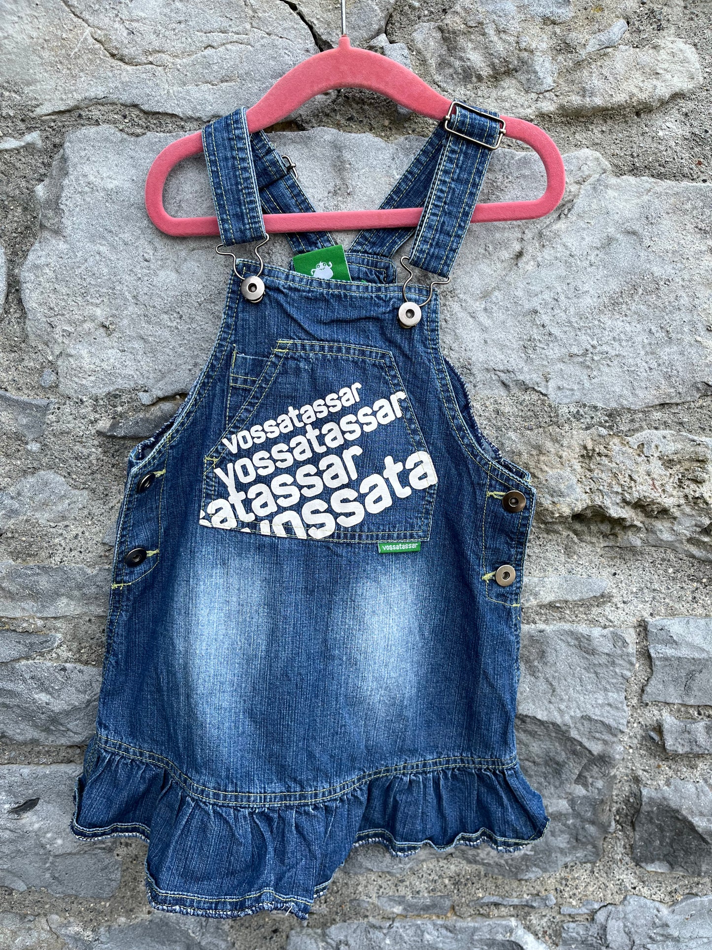 Denim pinafore 5y (110cm)
