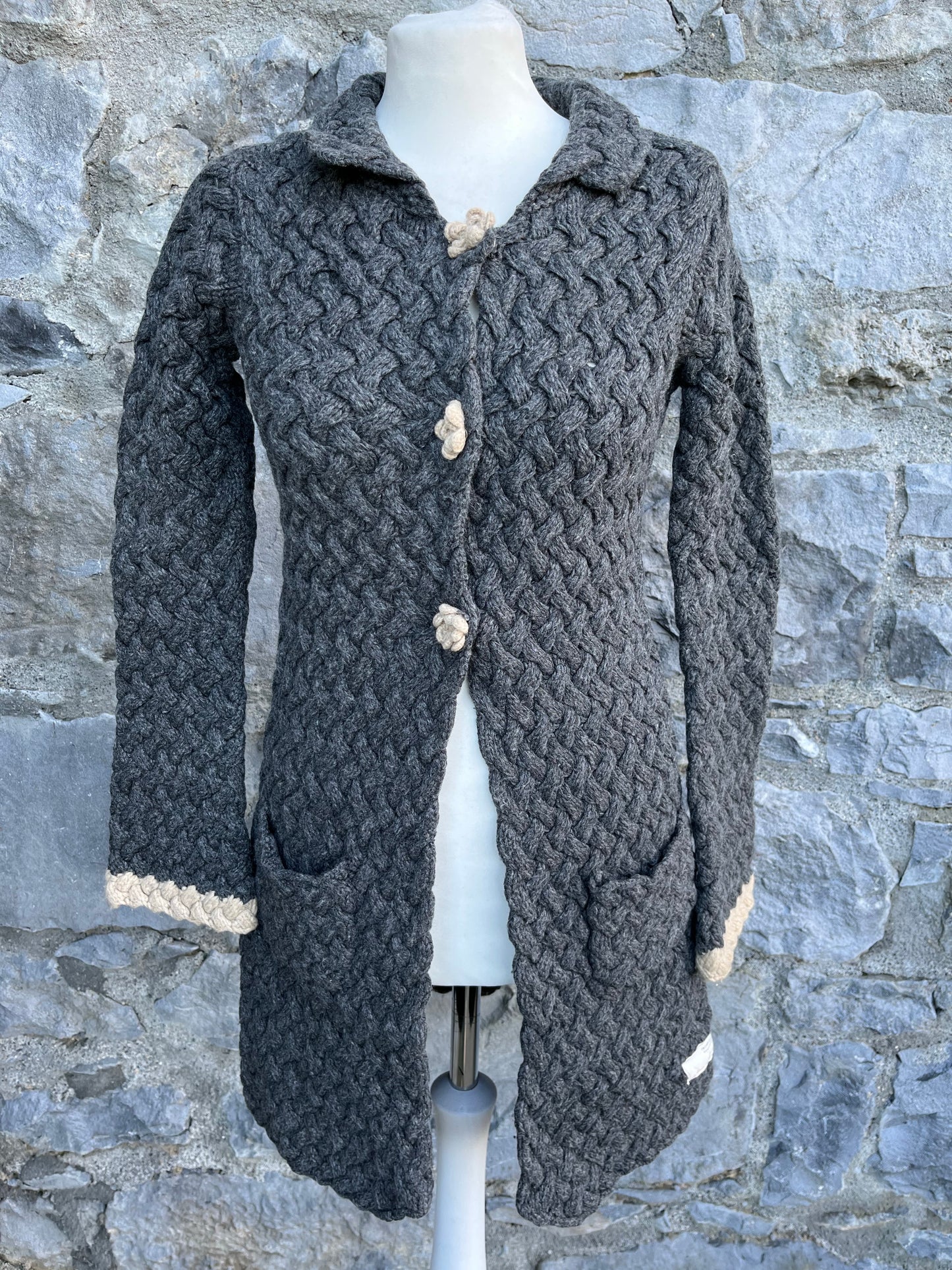Grey coat cardigan uk 6