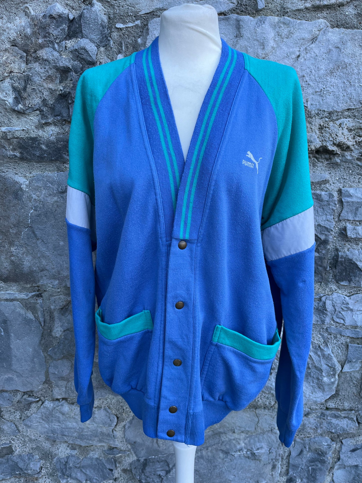 Puma 80s blue&green blazer Medium