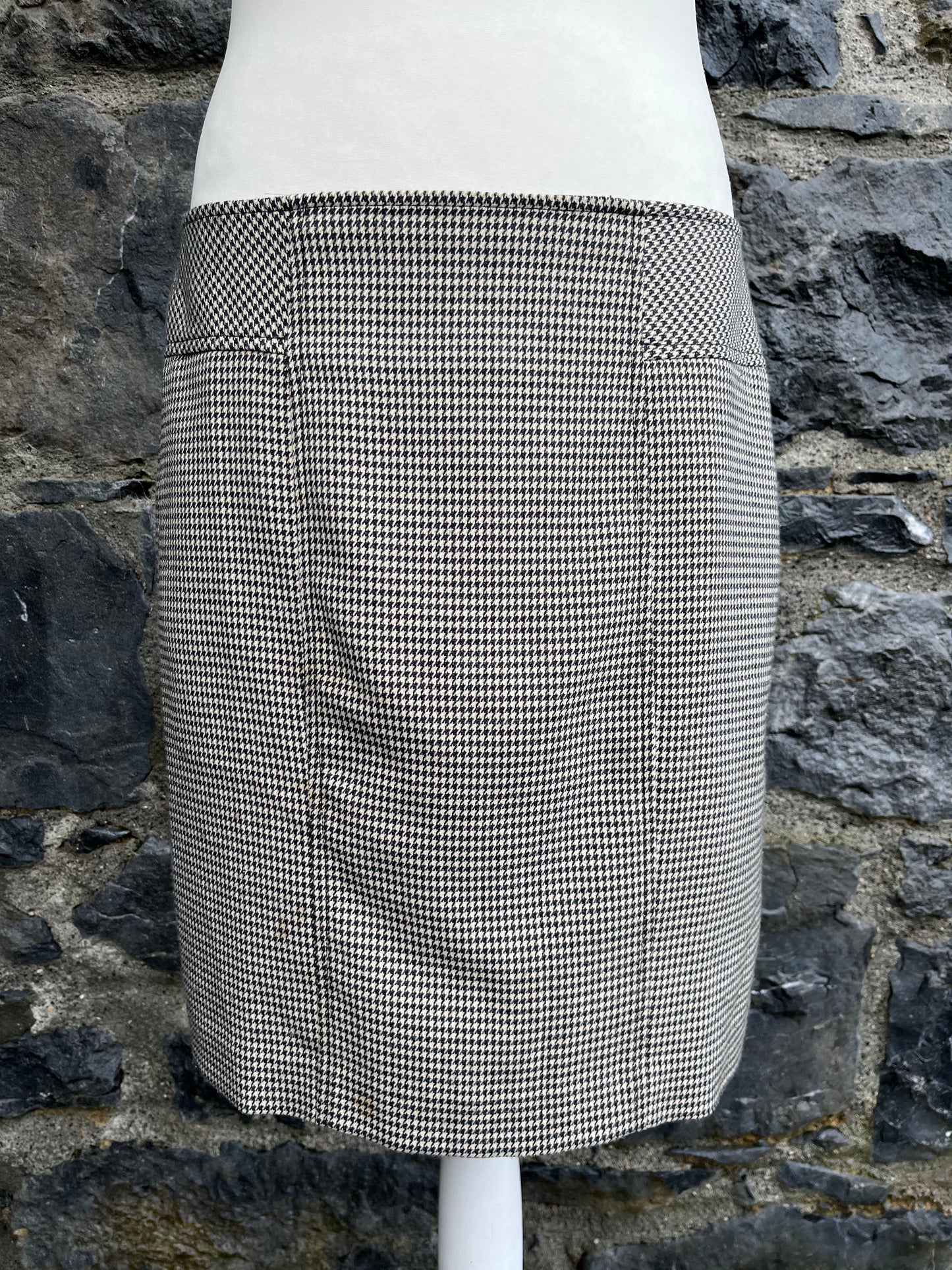 Houndstooth pencil skirt uk 12