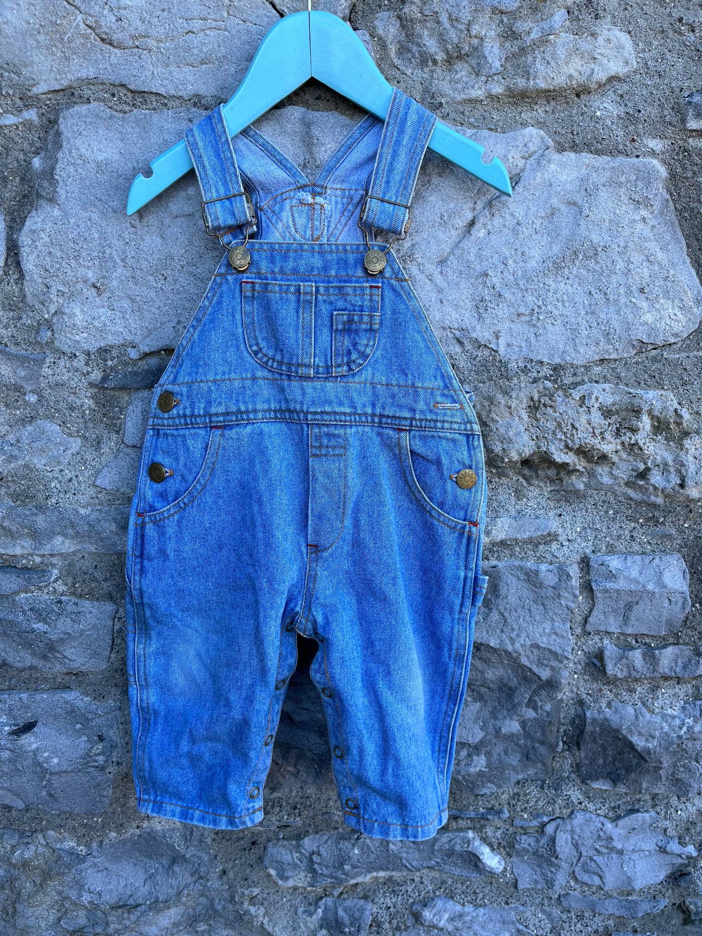 80s jeepers dungarees 6-9m (68-74cm)
