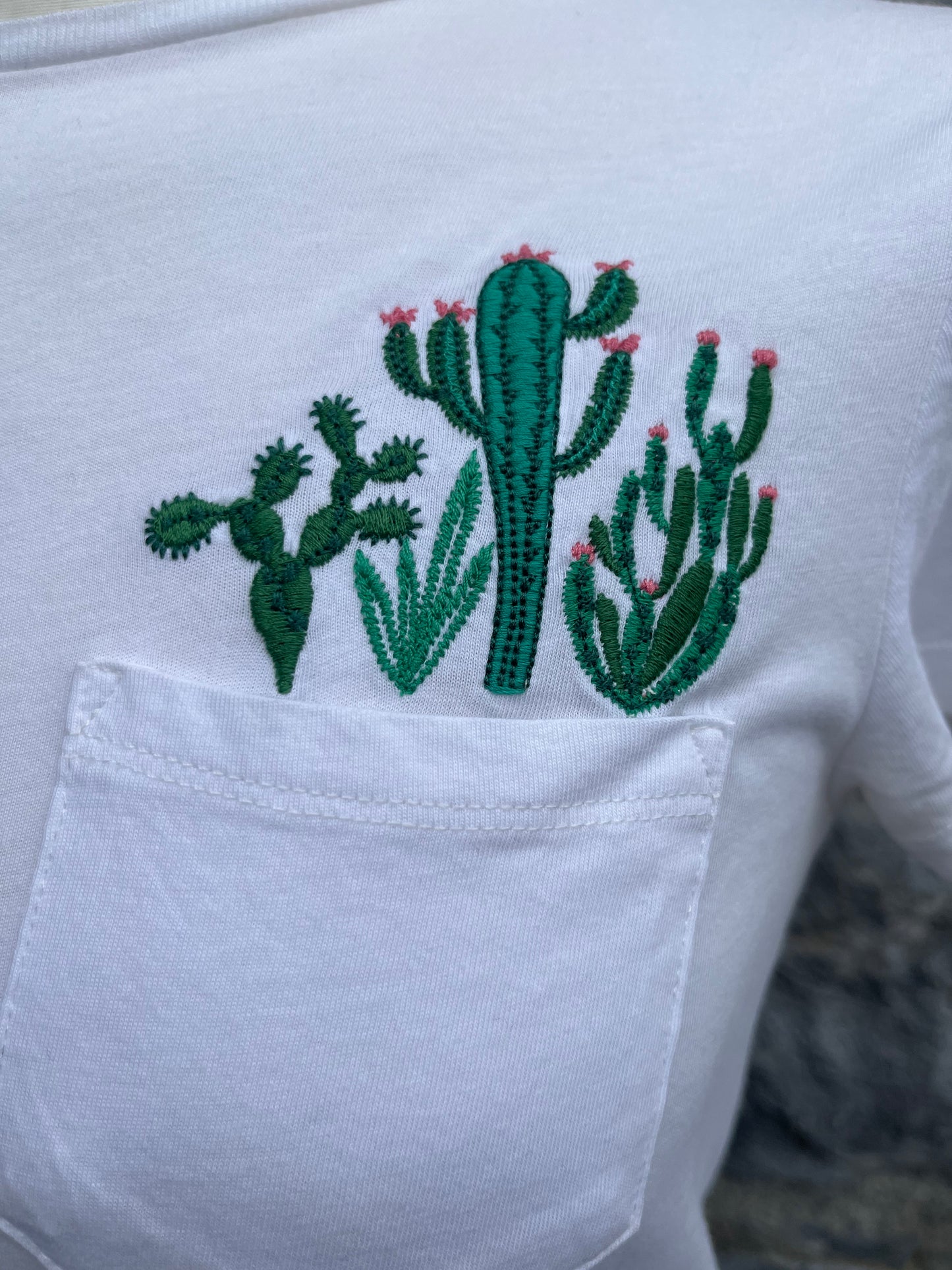 Pocket cactus T-shirt uk 6-8