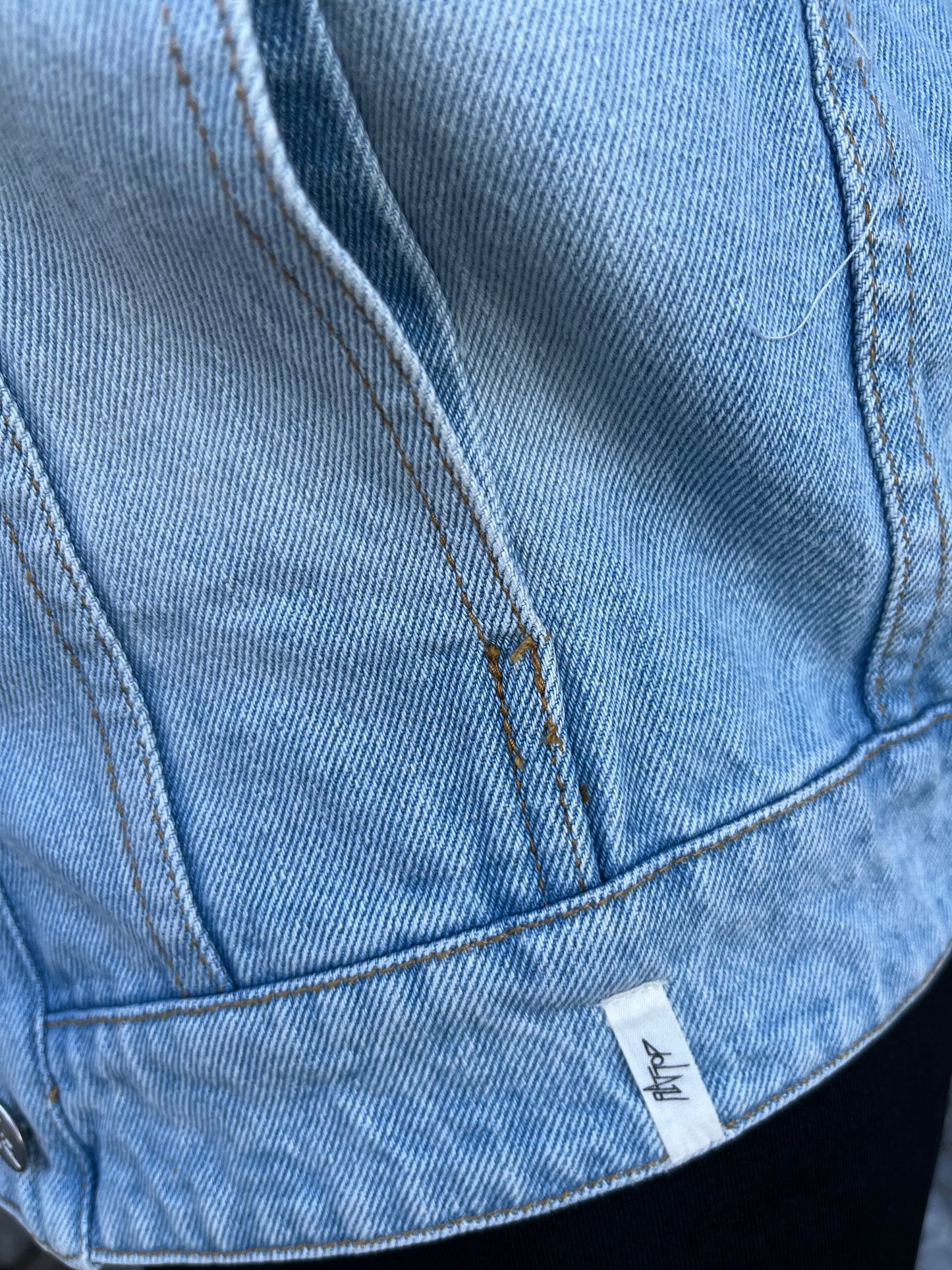 90s denim gilet uk 6-8