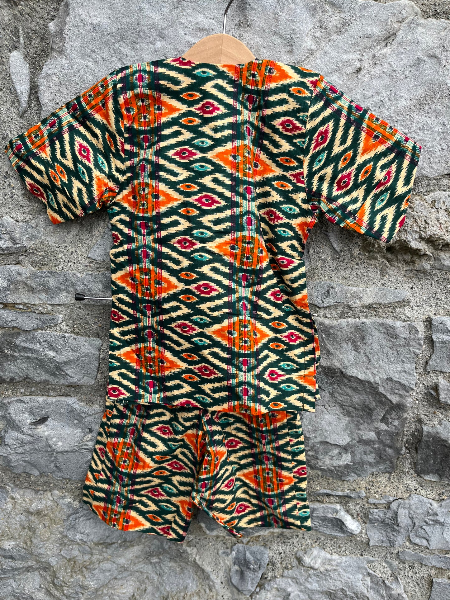 Diamonds print shirt&shorts 2-3y (92-98cm)