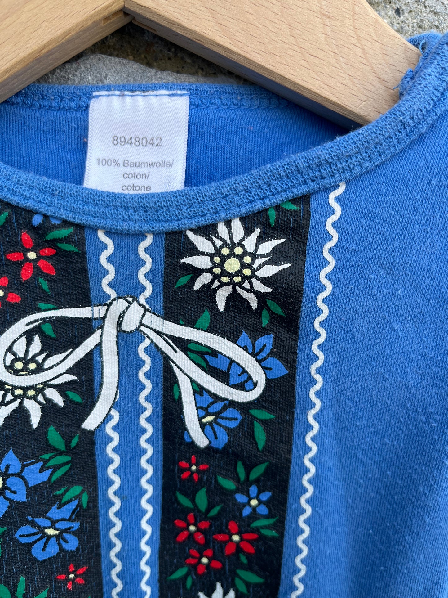 Bavarian print vest 9-12m (74-80cm)