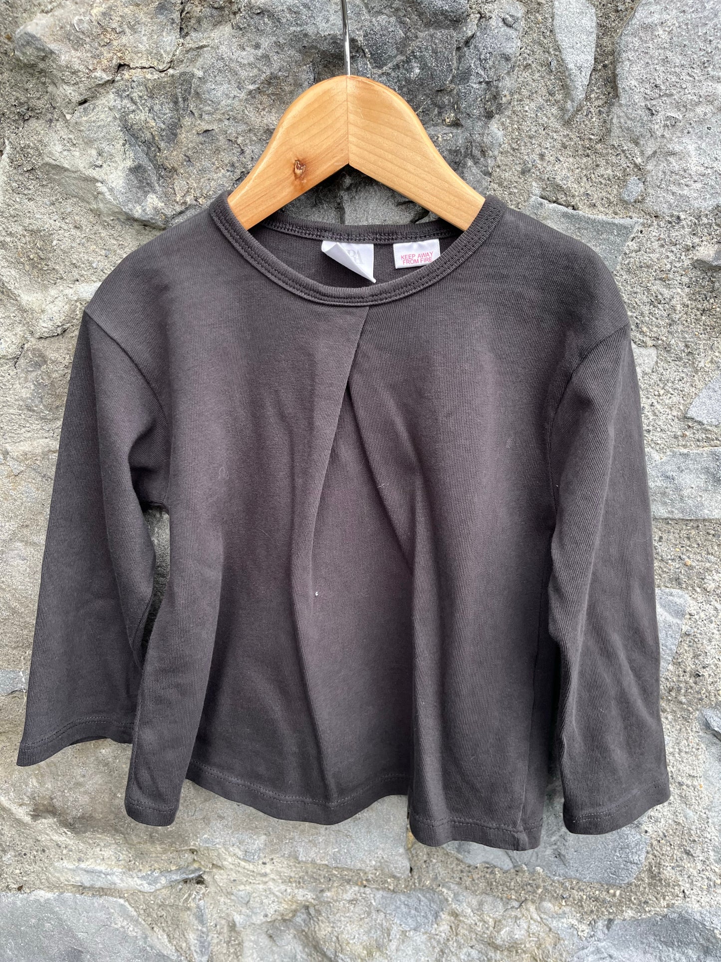 Charcoal top 2-3y (92-98cm)
