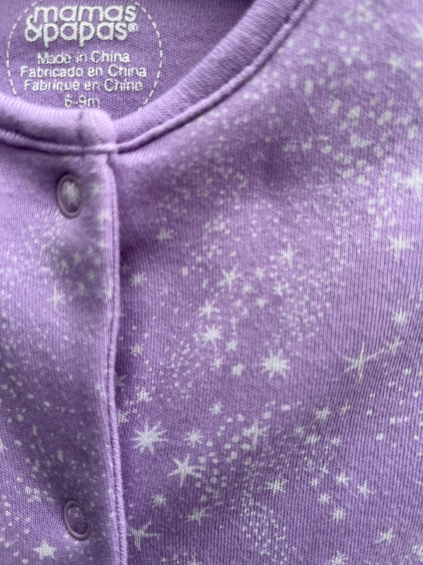Pink stars onesie 6-9m (68-74cm)