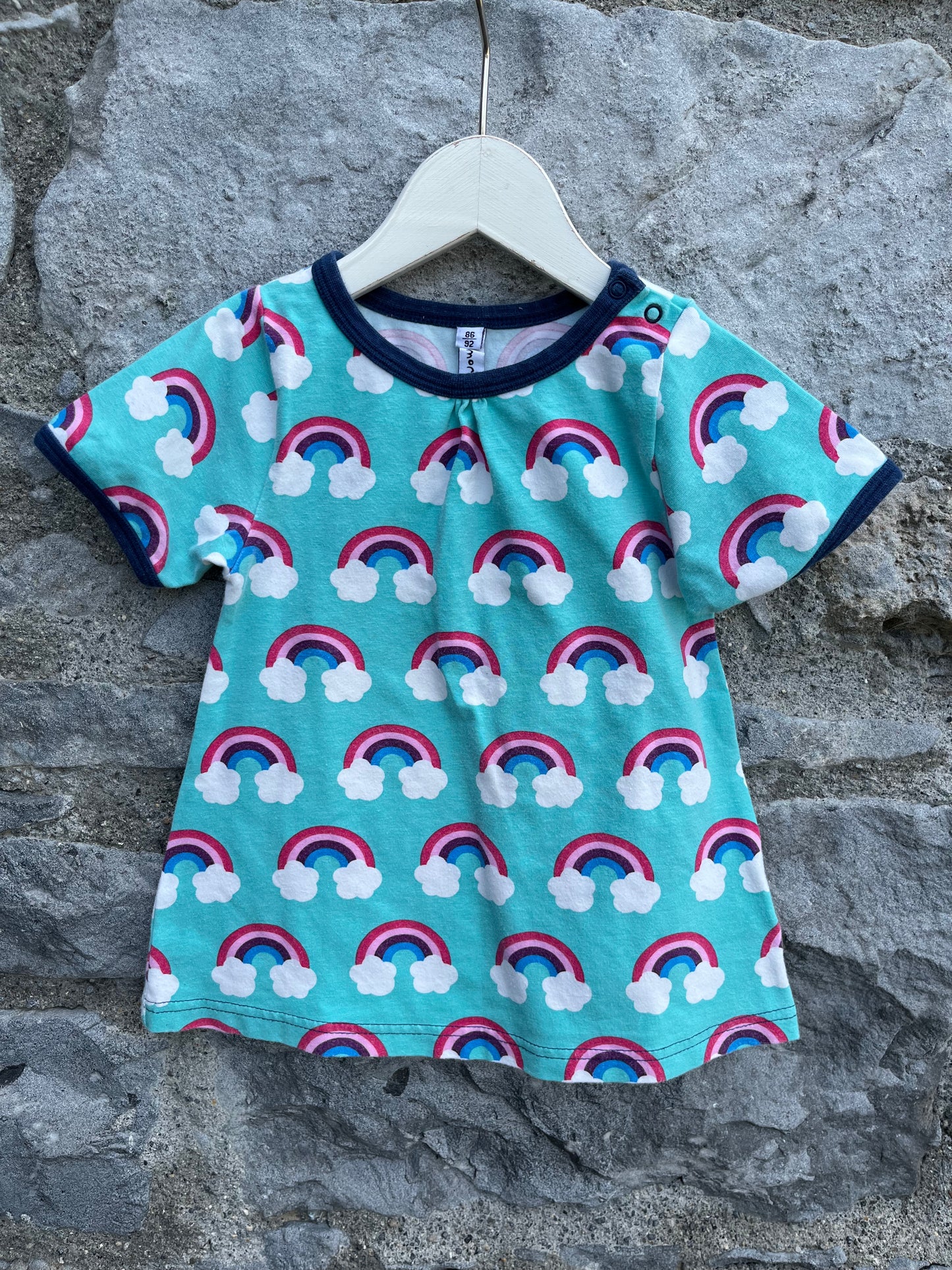 Rainbow A-line top 18-24m (86-92cm)