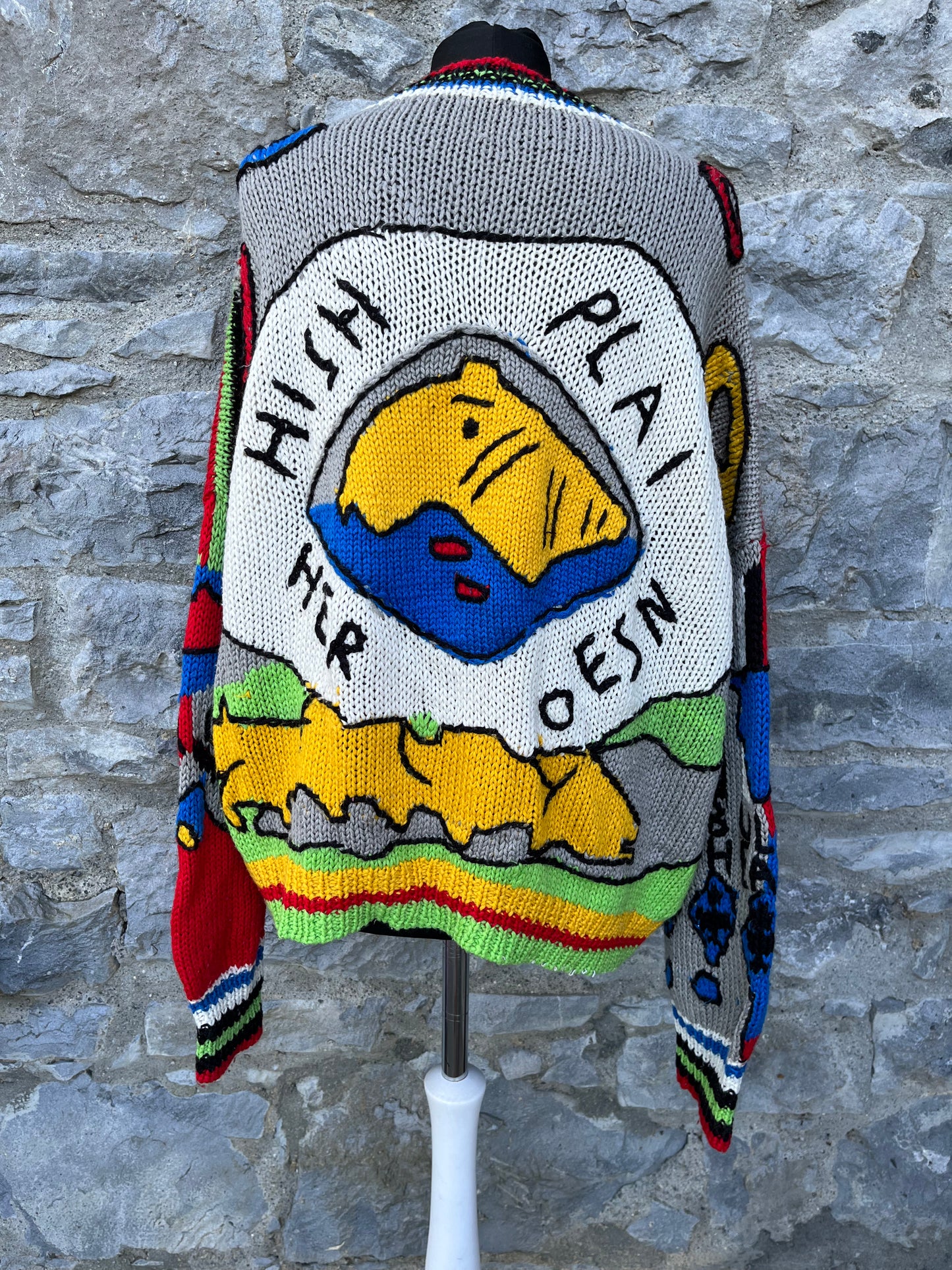 80s abstract jumper XL