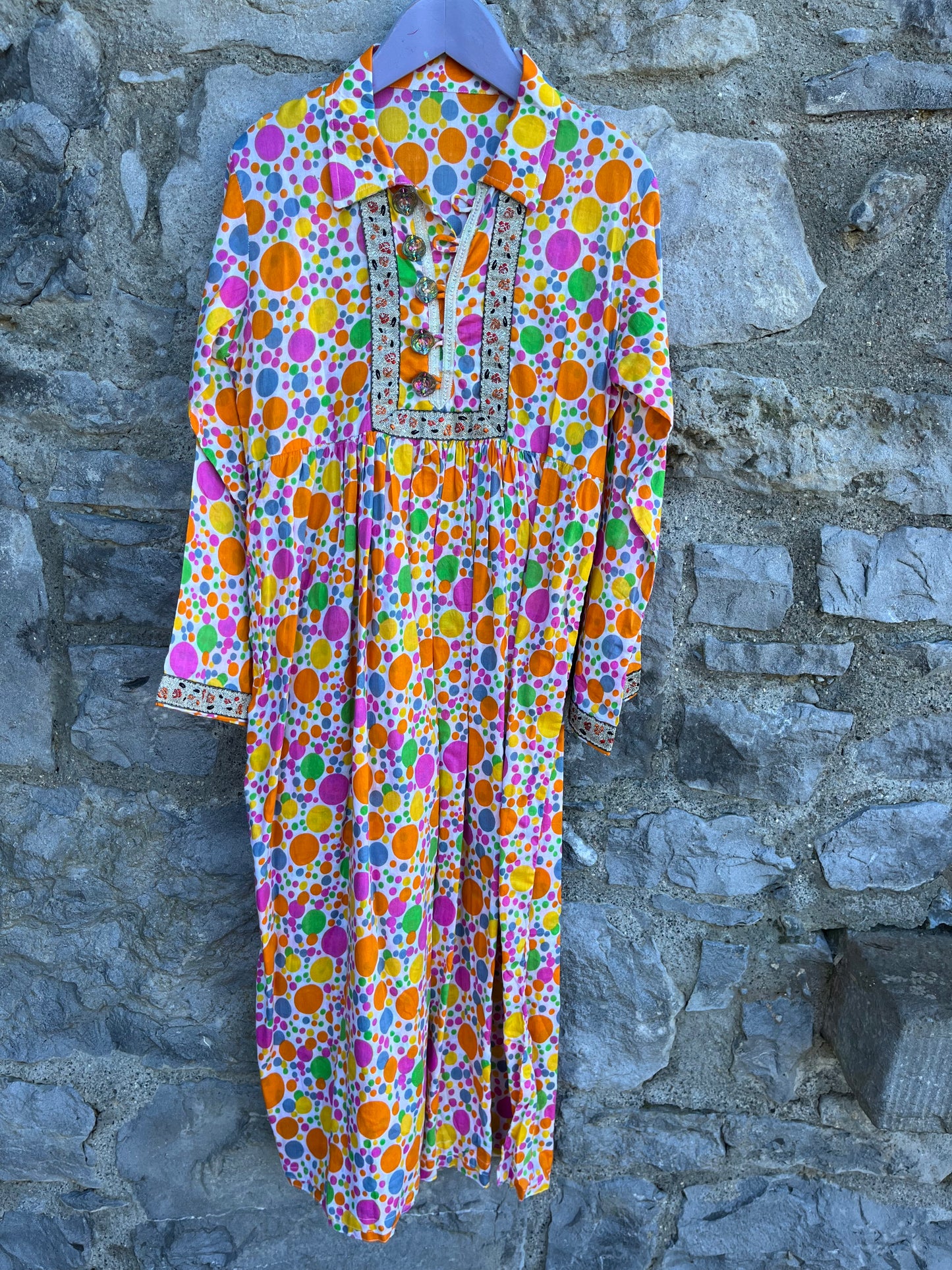 Colourful ethnic dress 11-12y (146-152cm)