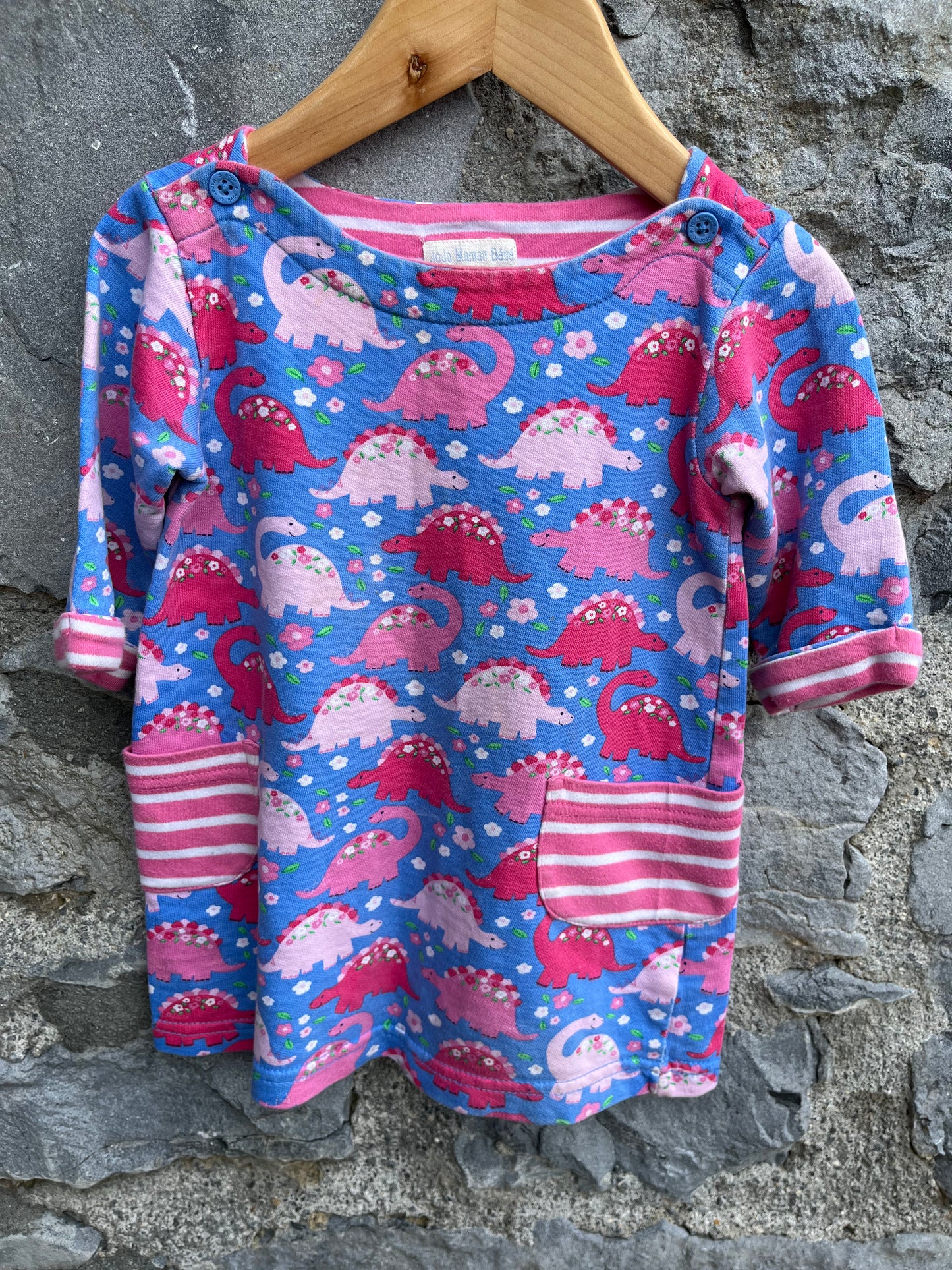 Dinosaurs dress 12-18m (80-86cm)
