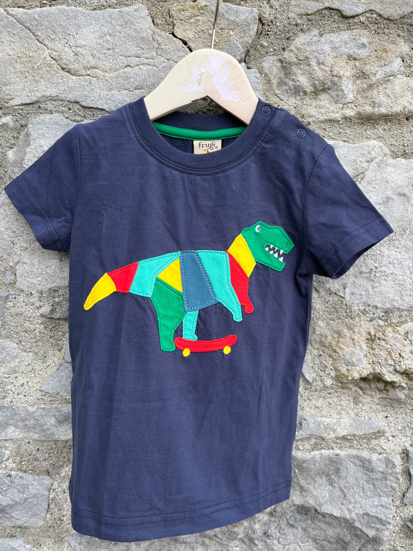 Patchwork T-Rex T-shirt 3-4y (98-104cm)