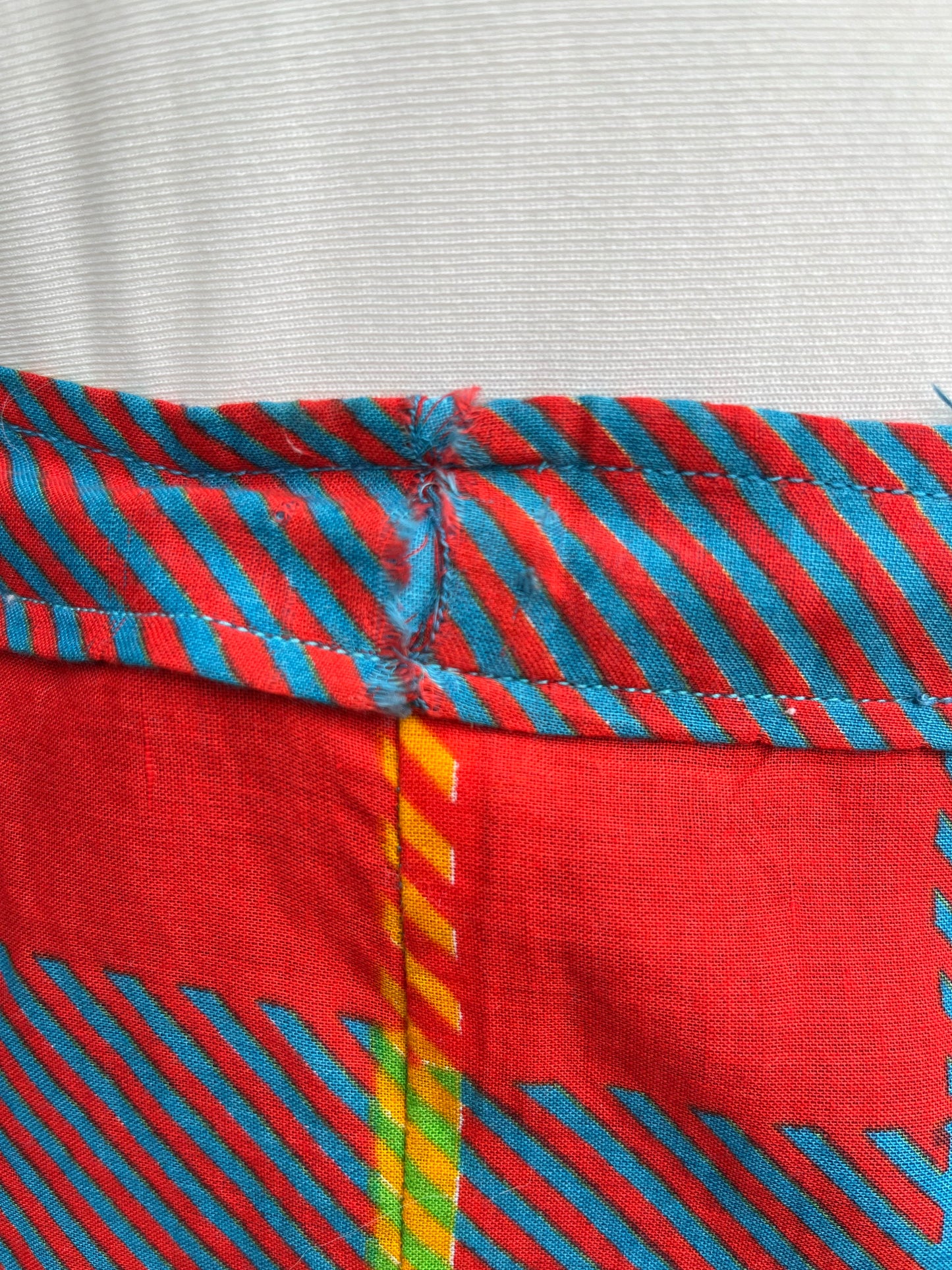 Colourful button up skirt uk 8