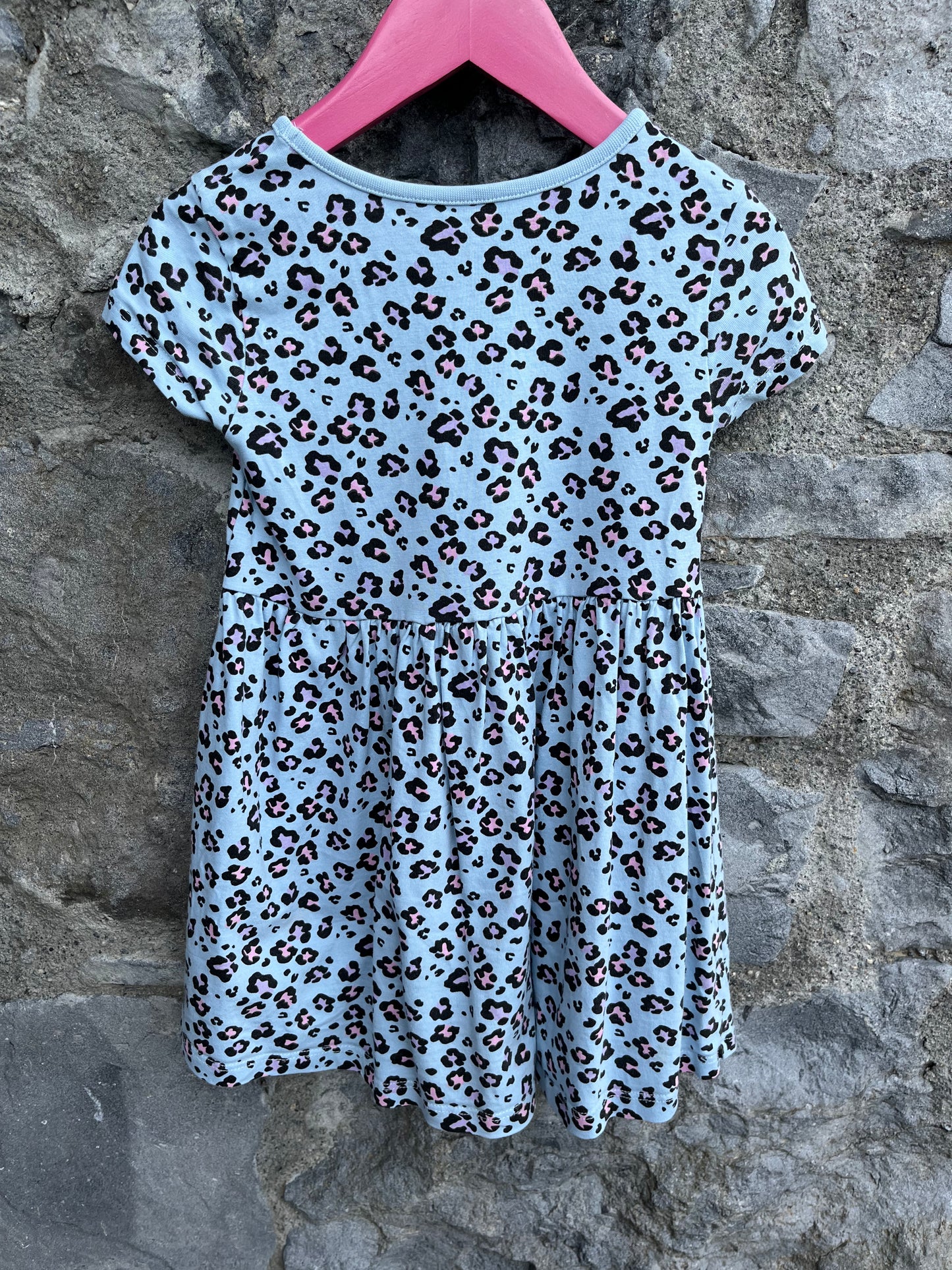 Blue Leopard dress 3-4y (98-104cm)