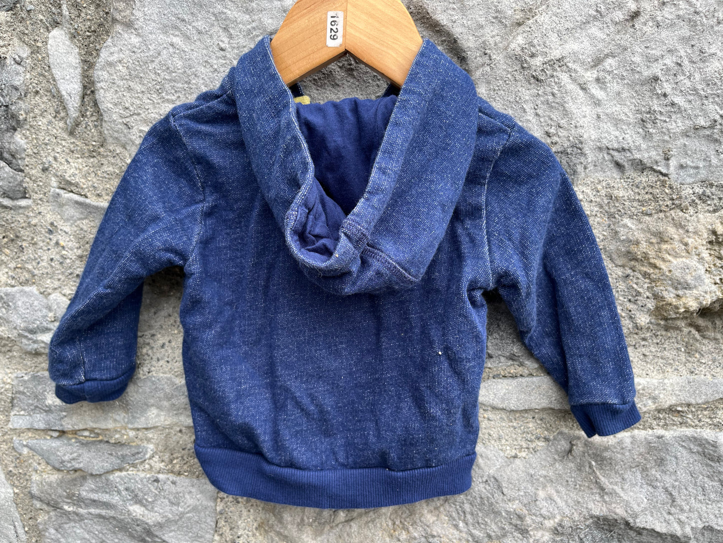Navy hoodie 3-6m (62-68cm)
