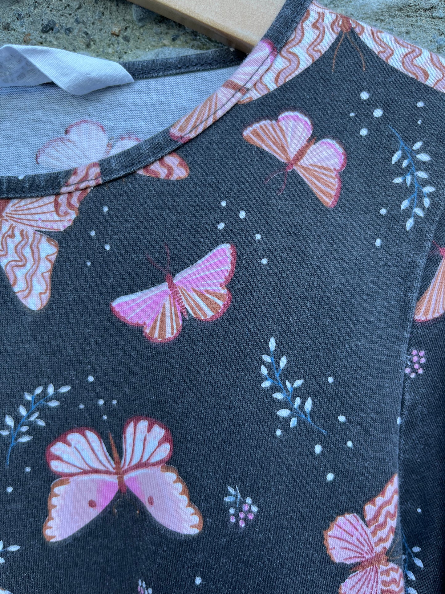 Brown butterflies dress 9y (134cm)