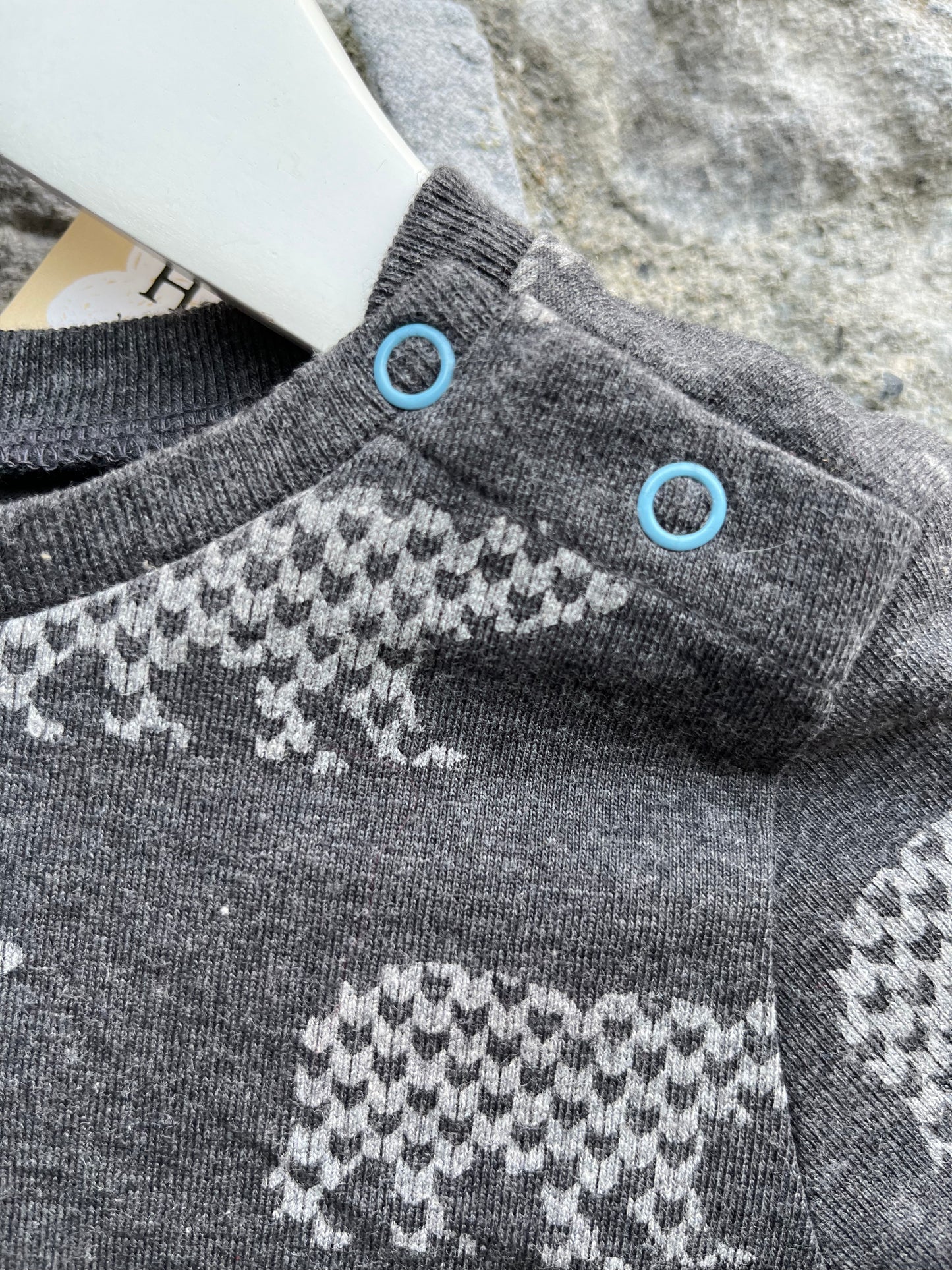 Bears grey top 9-12m (74-80cm)