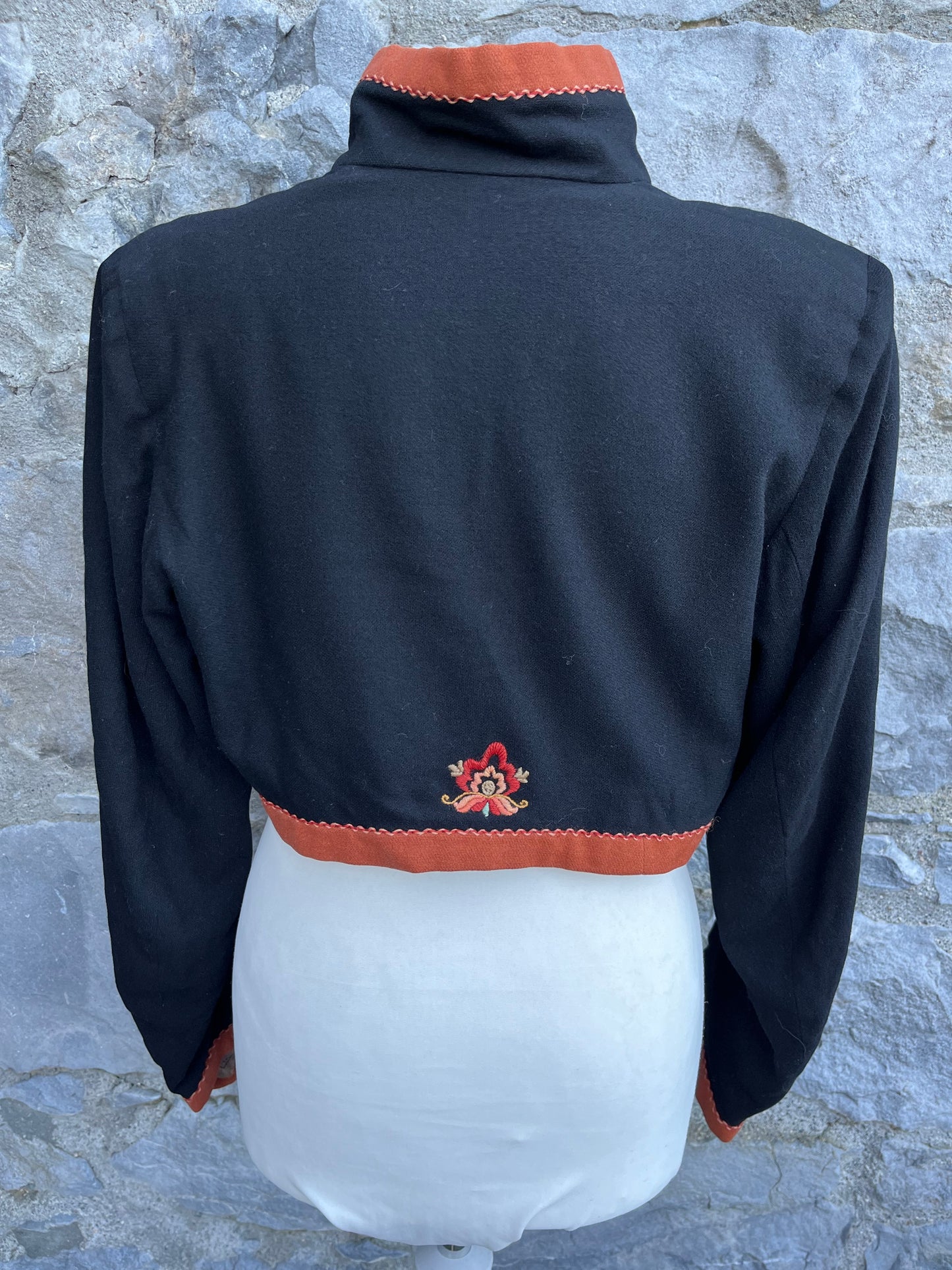 Black embroidered jacket uk 10-12