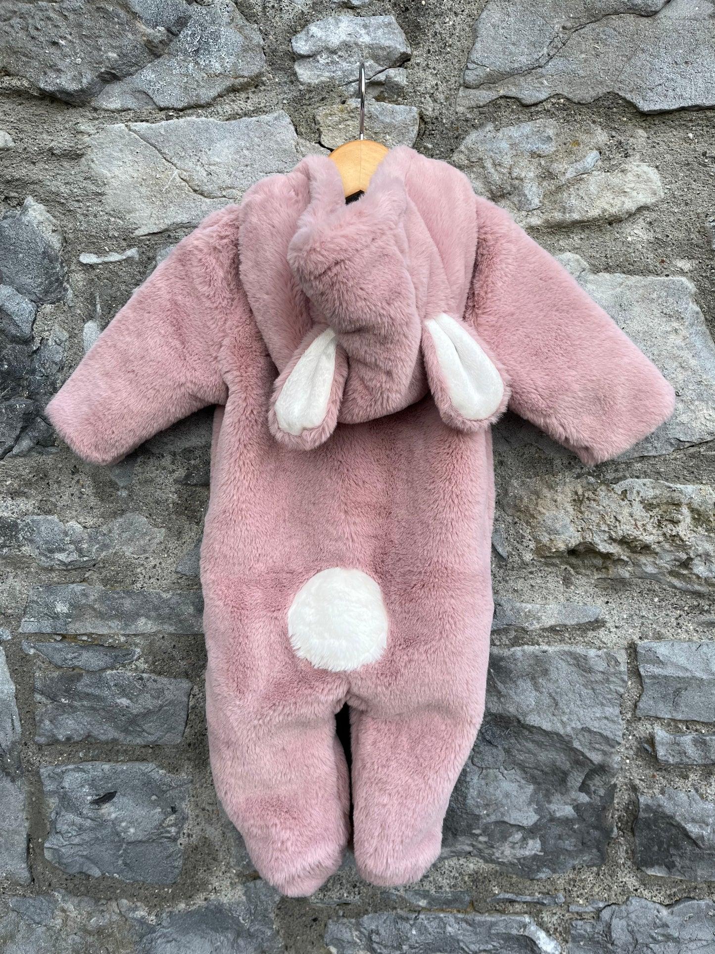 Pink bunny onesie 3-6m (62-68cm)