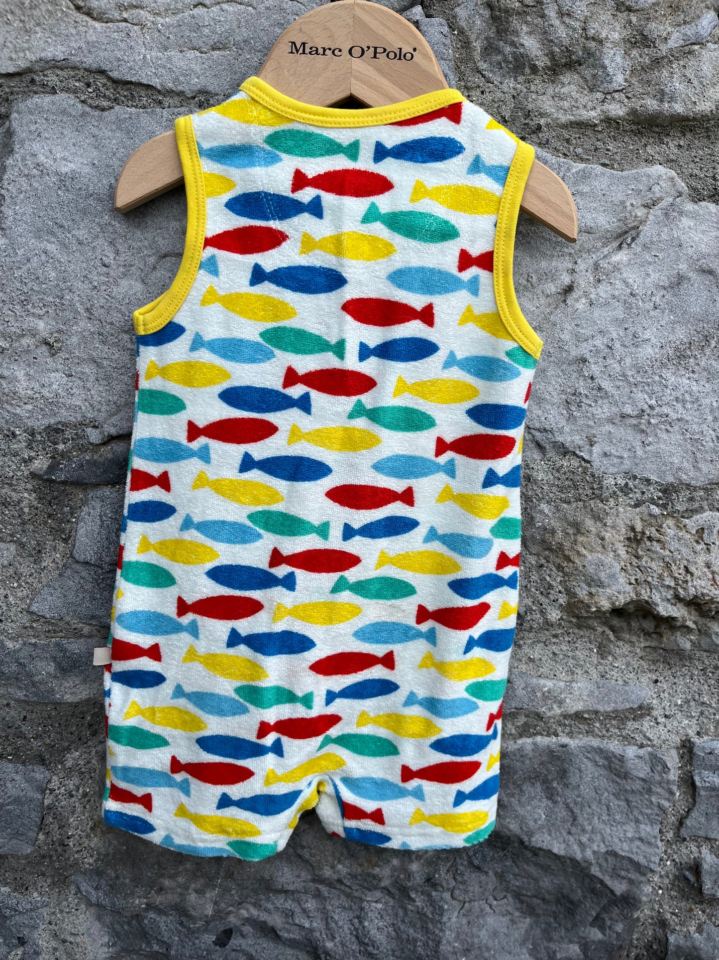 Fish terry rompers 3-6m (62-68cm)