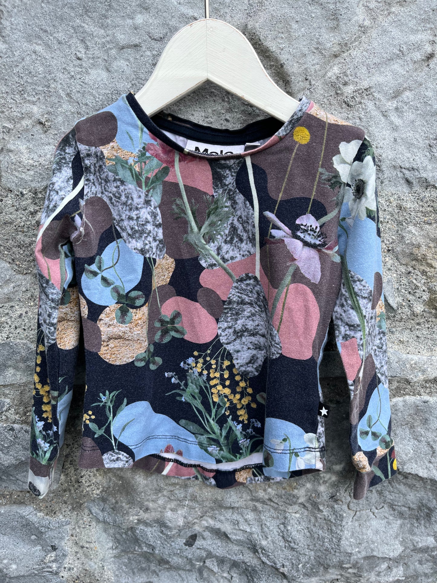 Floral top 9-12m (74-80cm)