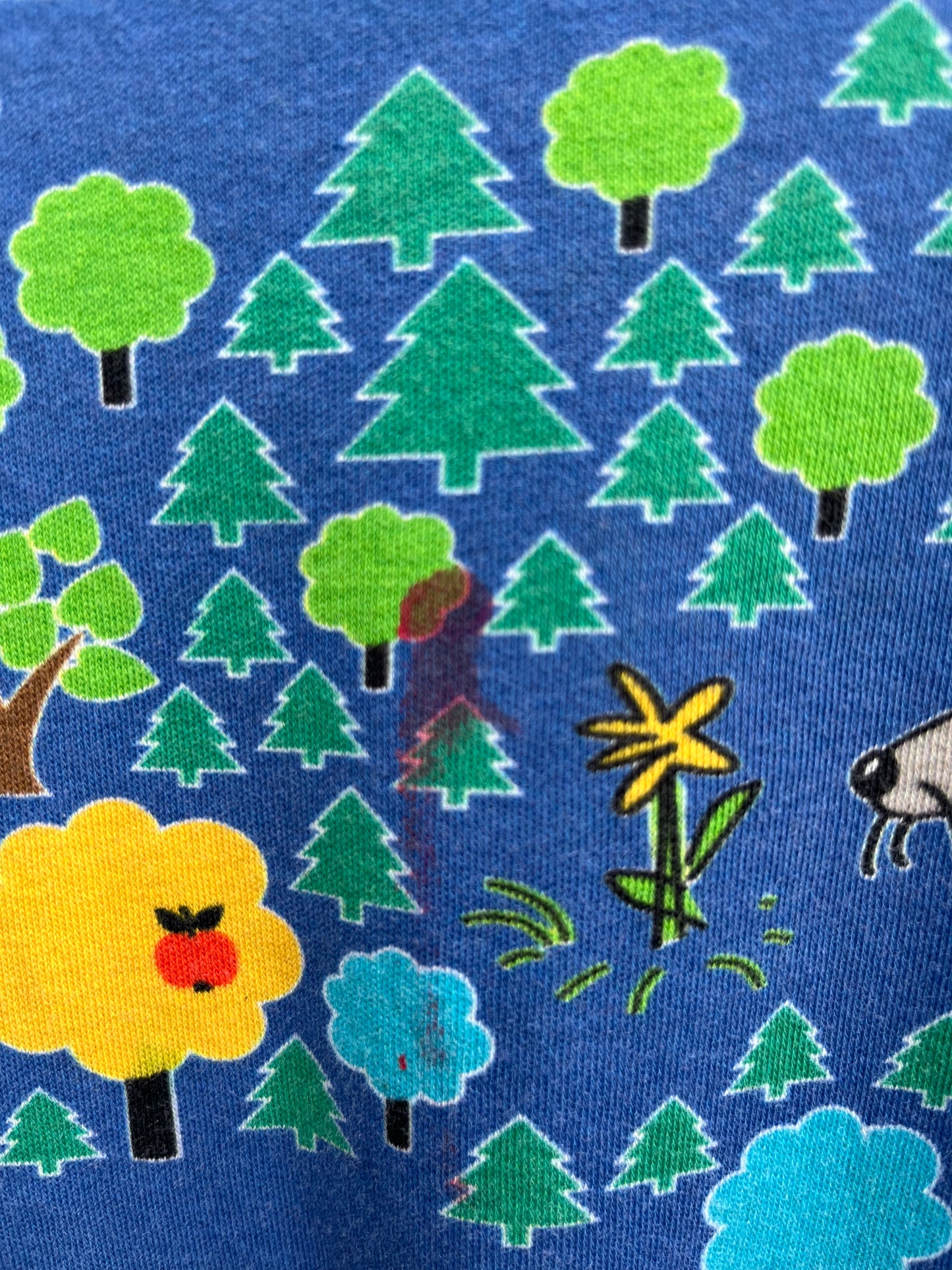 Blue dog top 4y (104cm)