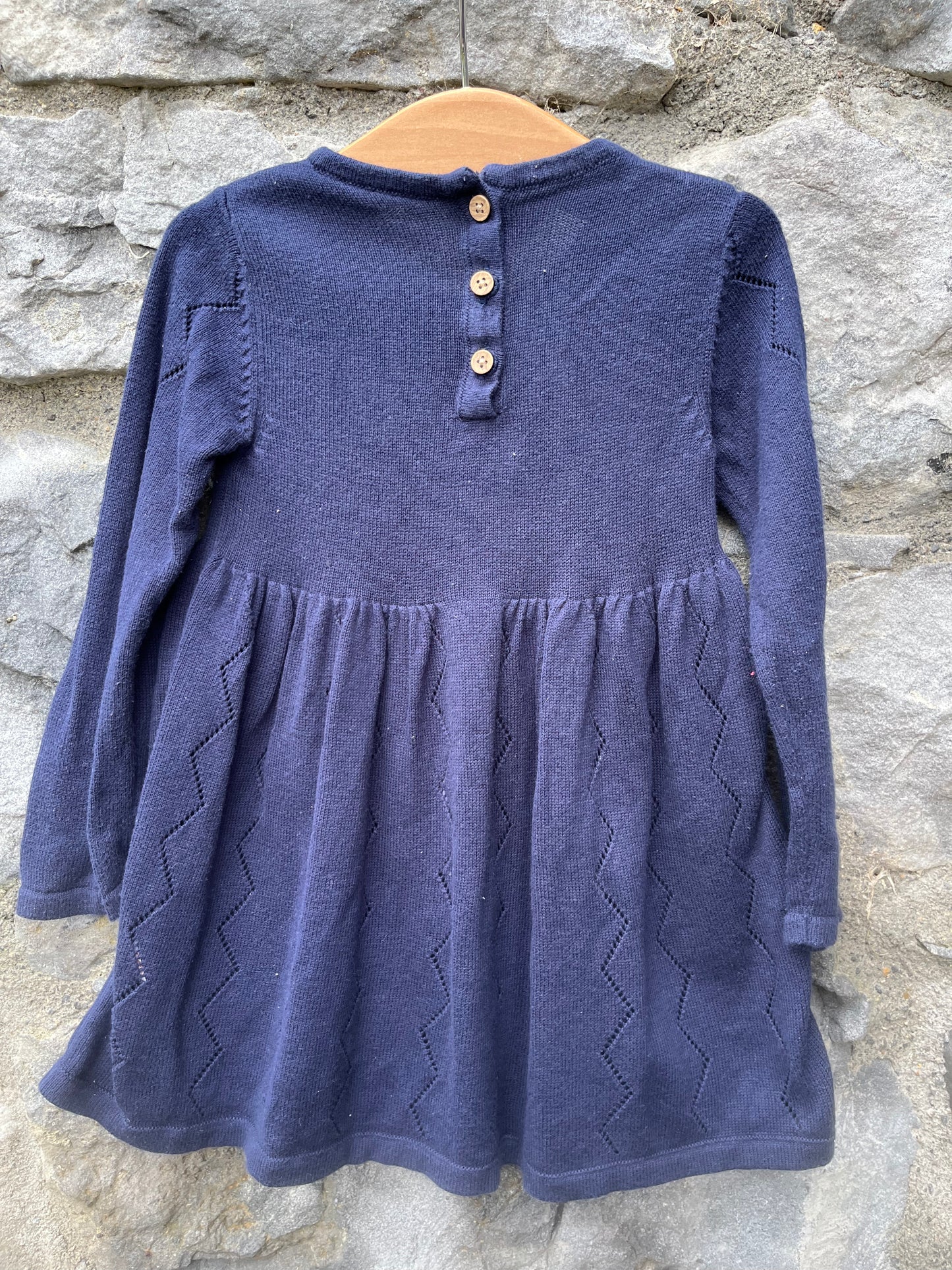 Navy floral dress 12-18m (80-86cm)