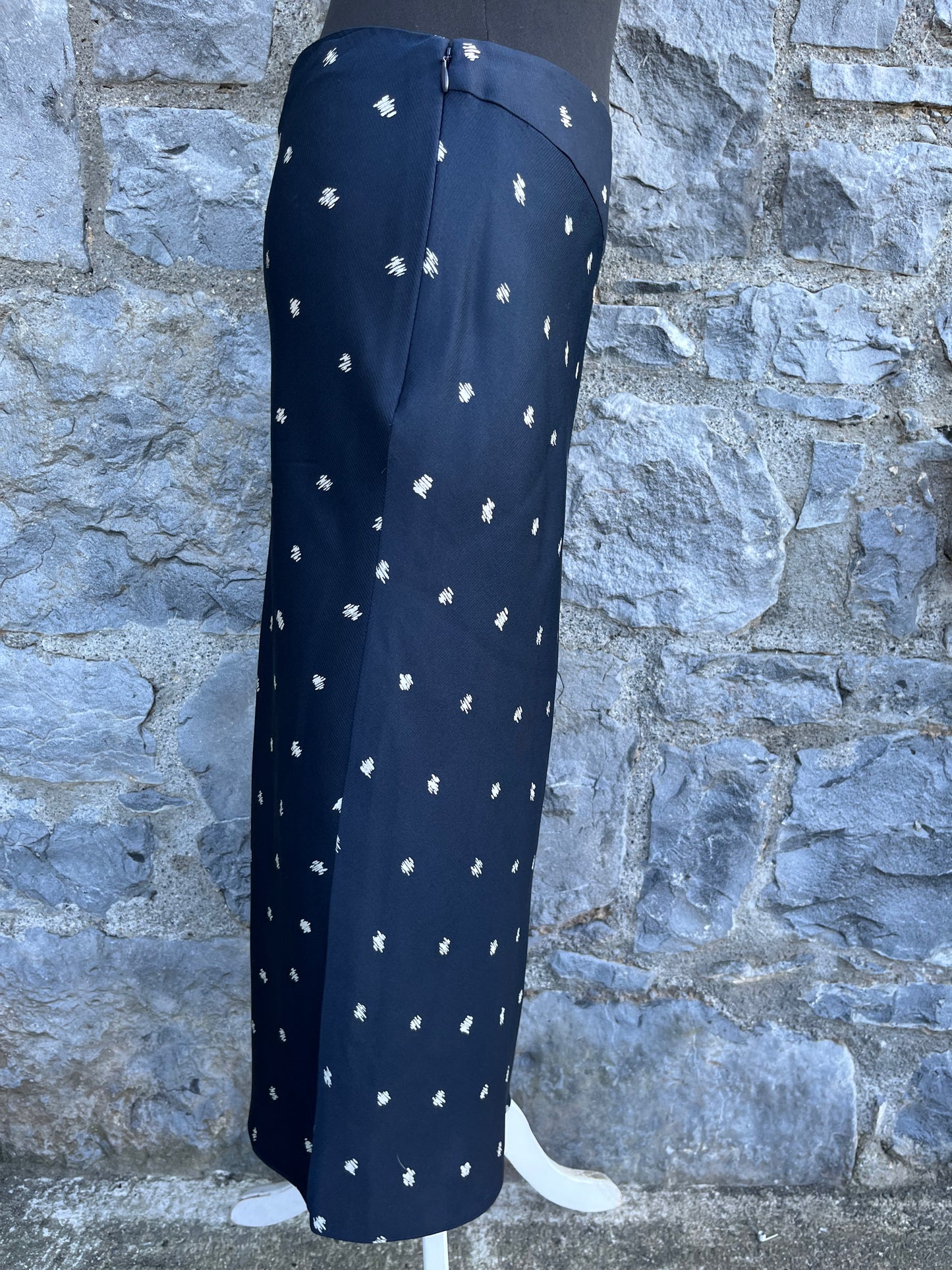 Silk navy skirt uk 10