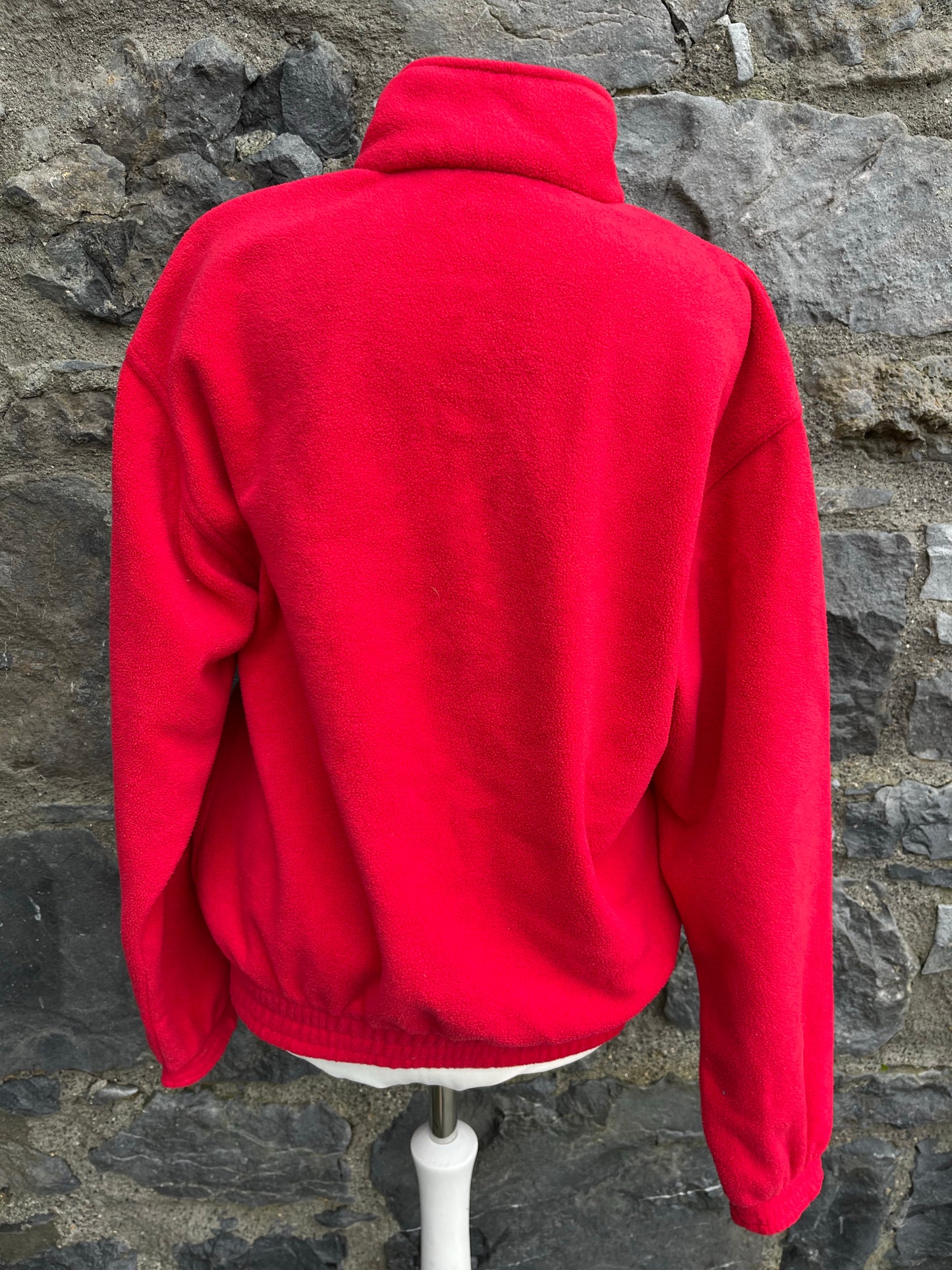 80s red fleece S