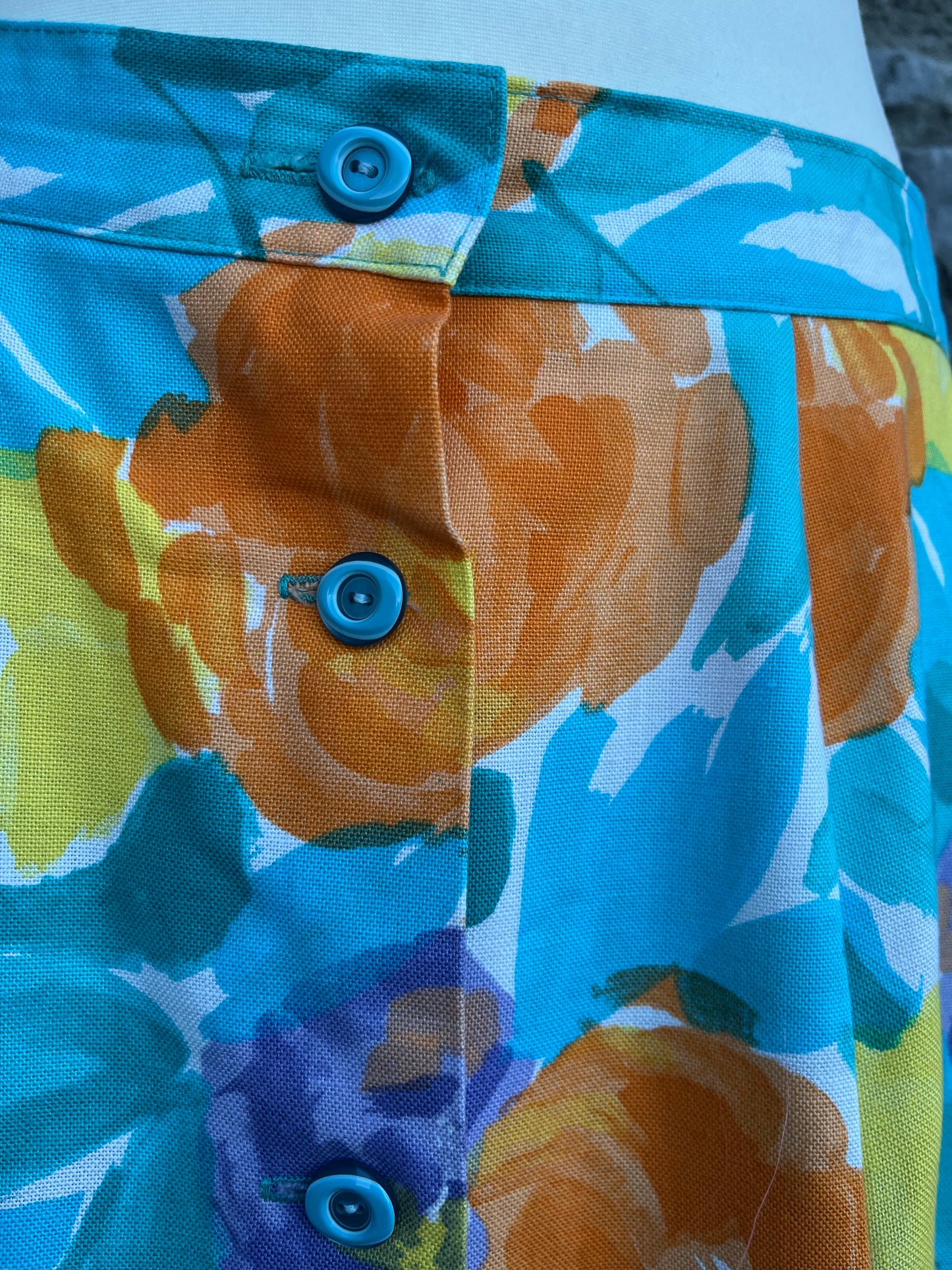 Orange&teal skirt uk 10-12