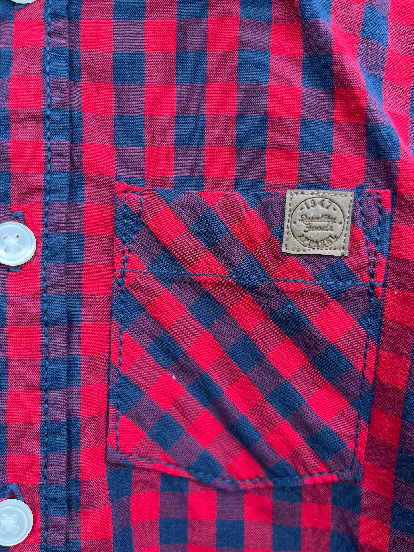 Red check shirt 18-24m (86-92cm)