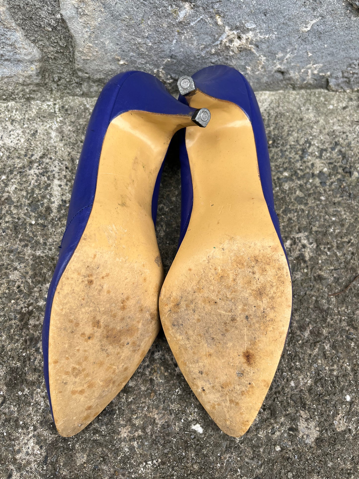 Carvela 80s Royal blue heels uk 4.5 (eu 37.5)