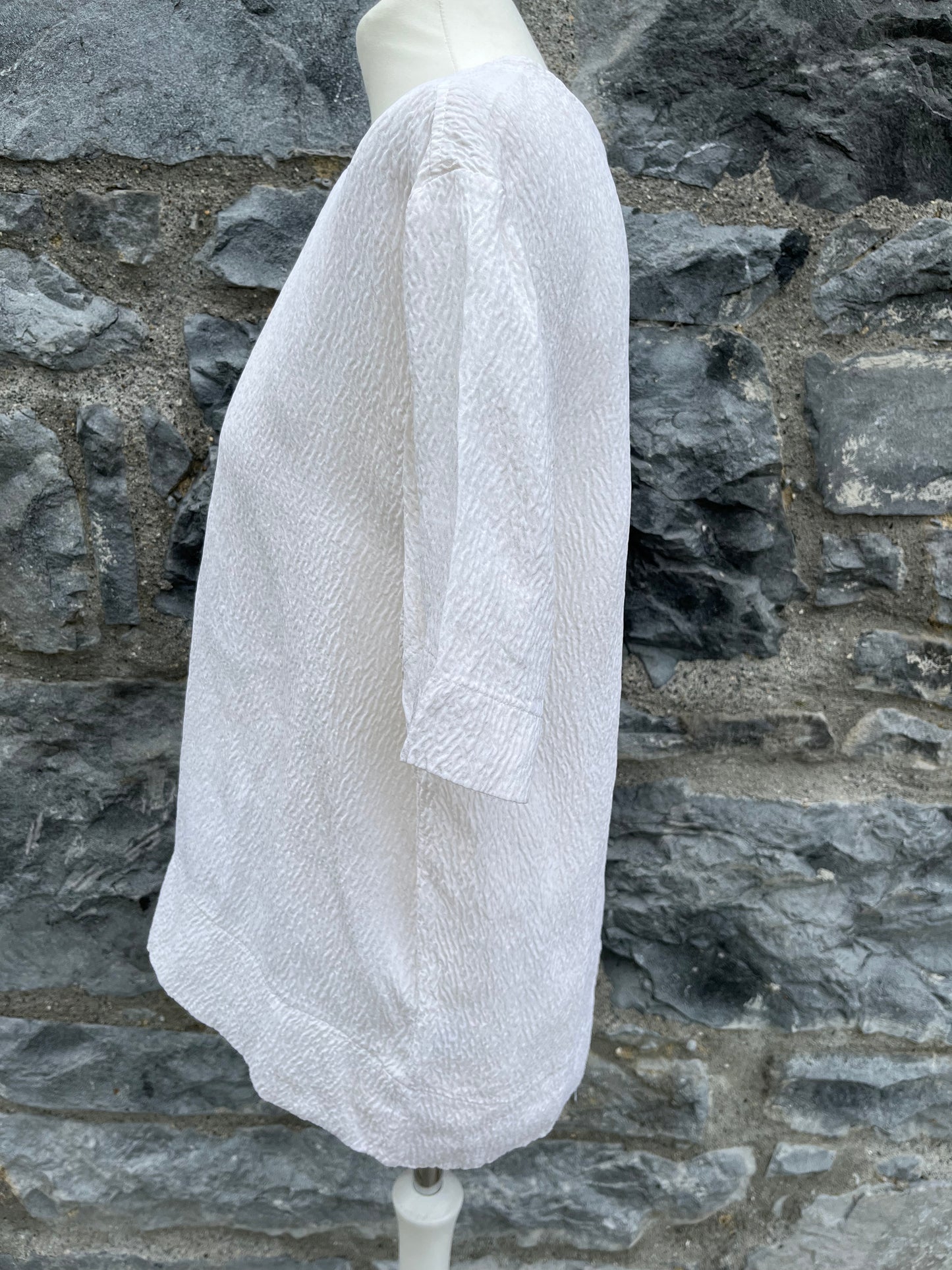 Tissue Textured Silk Tee uk14