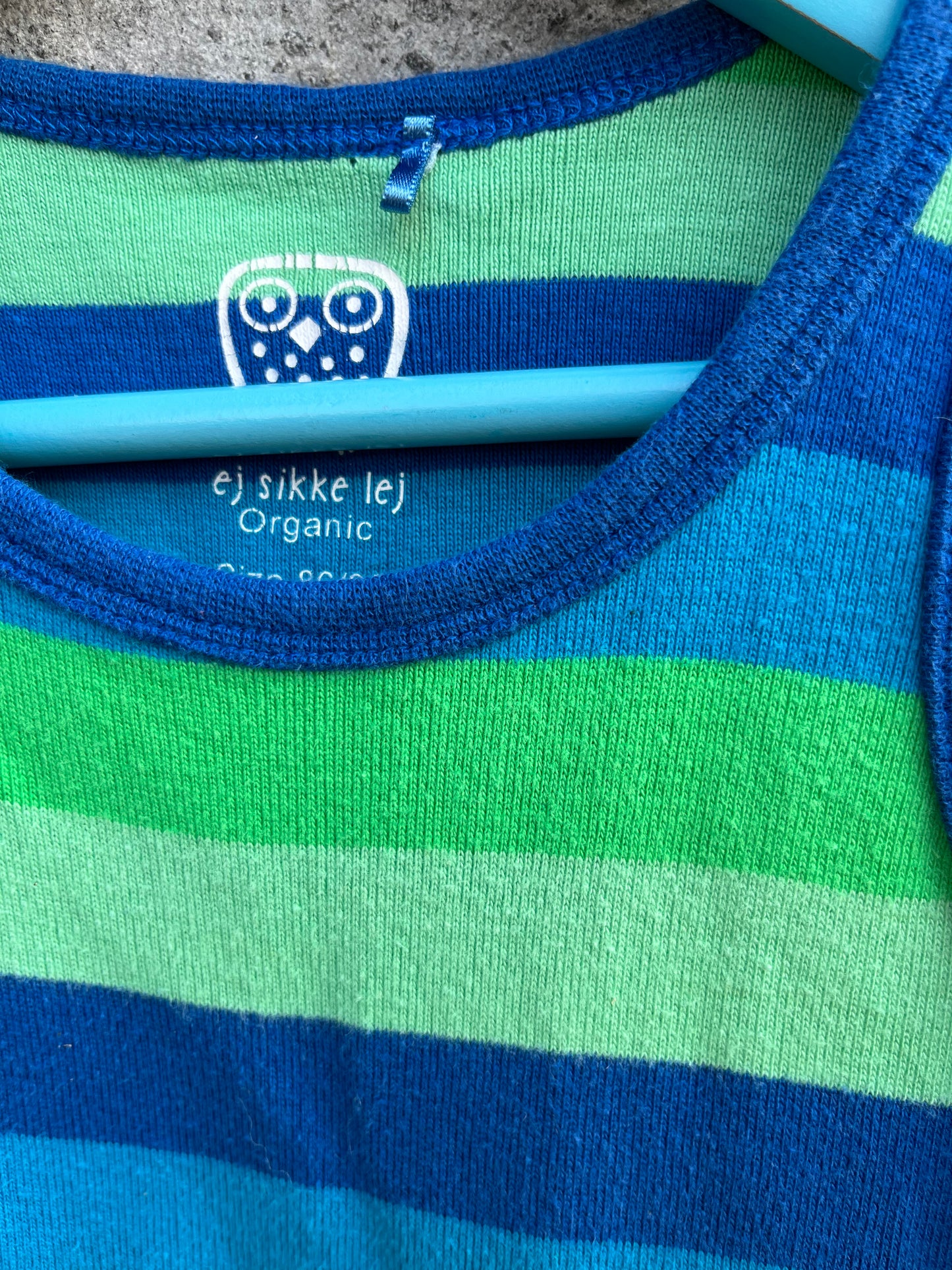 Blue stripy tank top 12-18m (80-86cm)