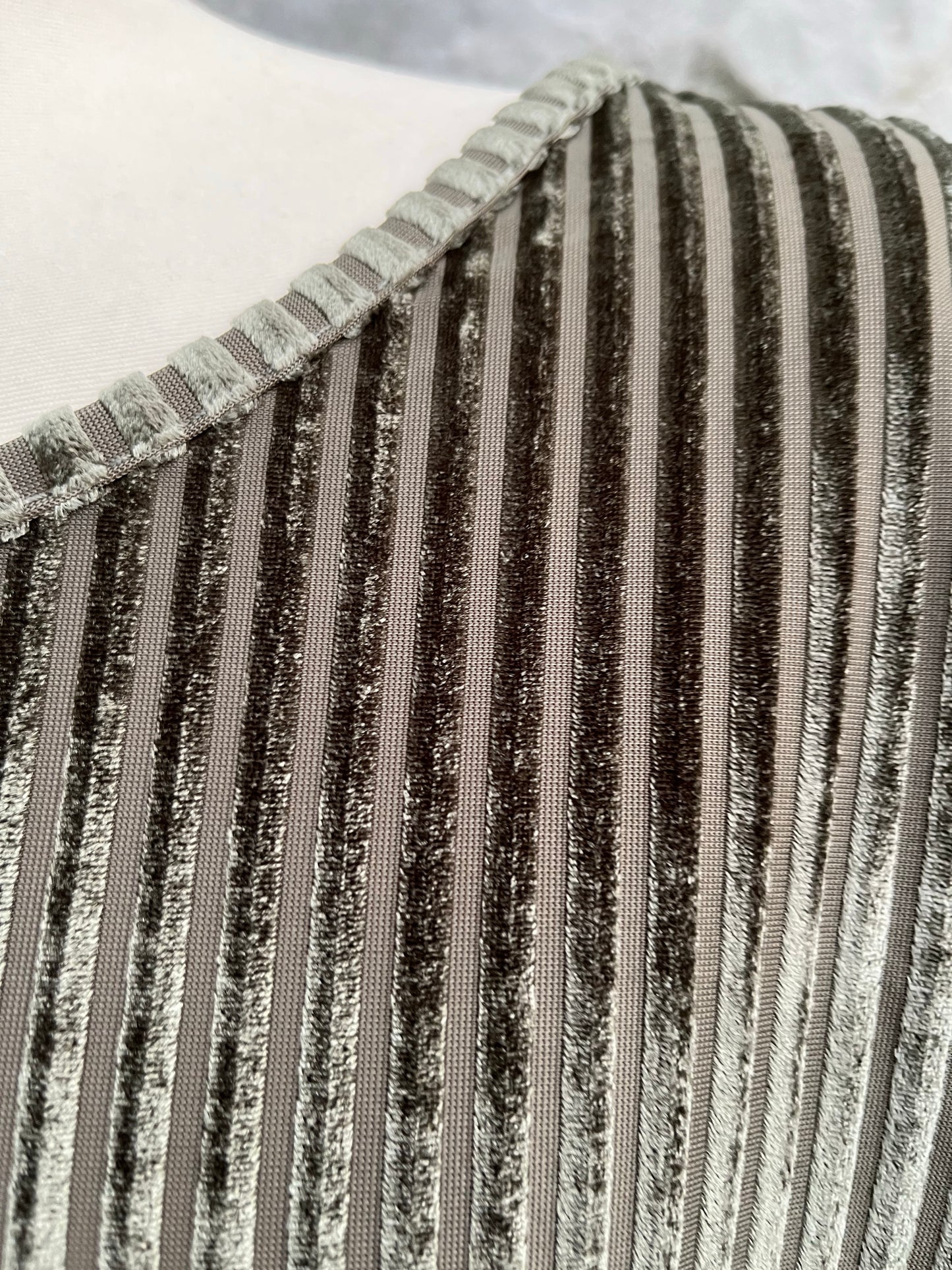 Stripy velour top uk 16