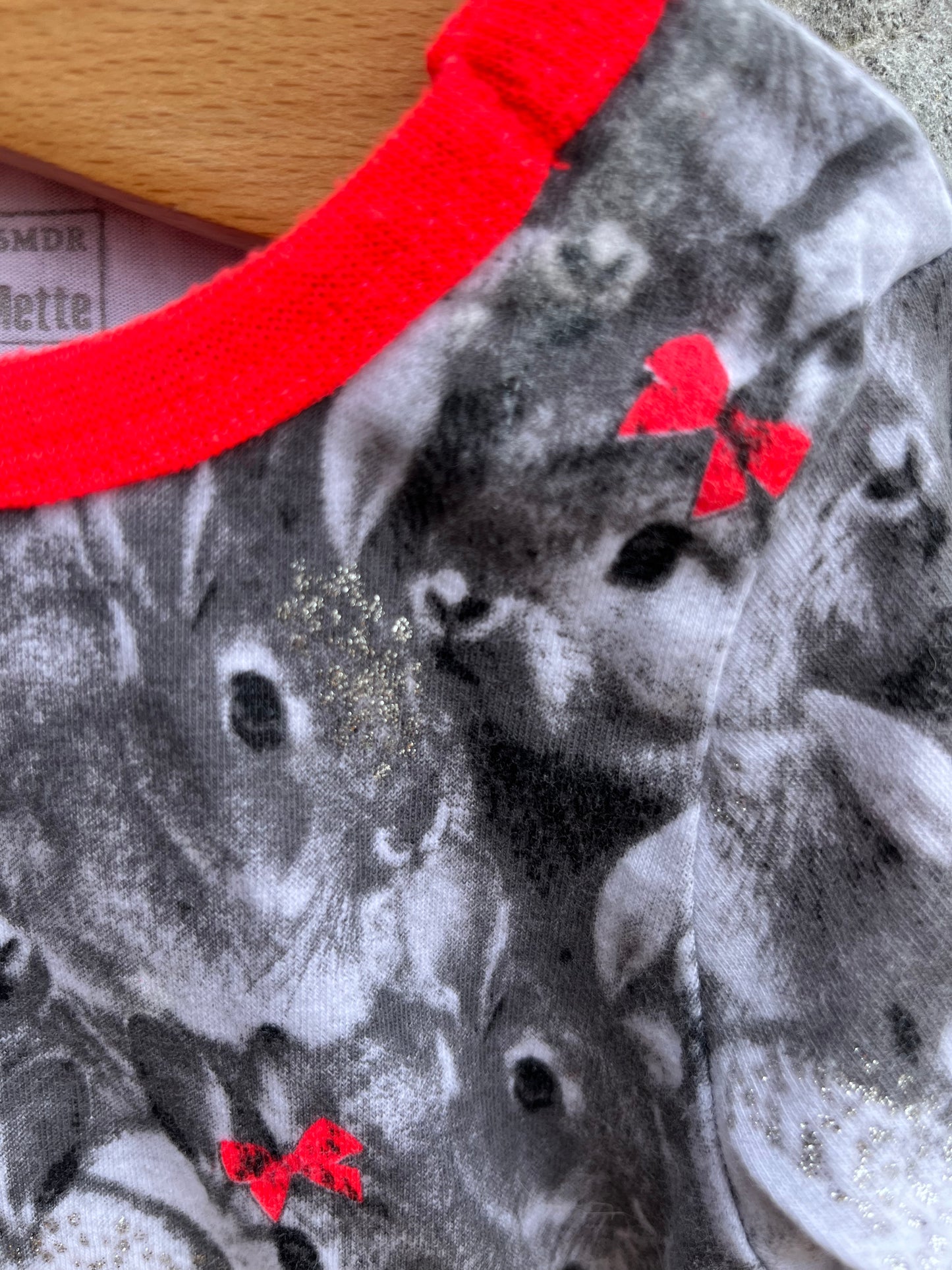 Grey bunnies top 3-6m (62-68cm)