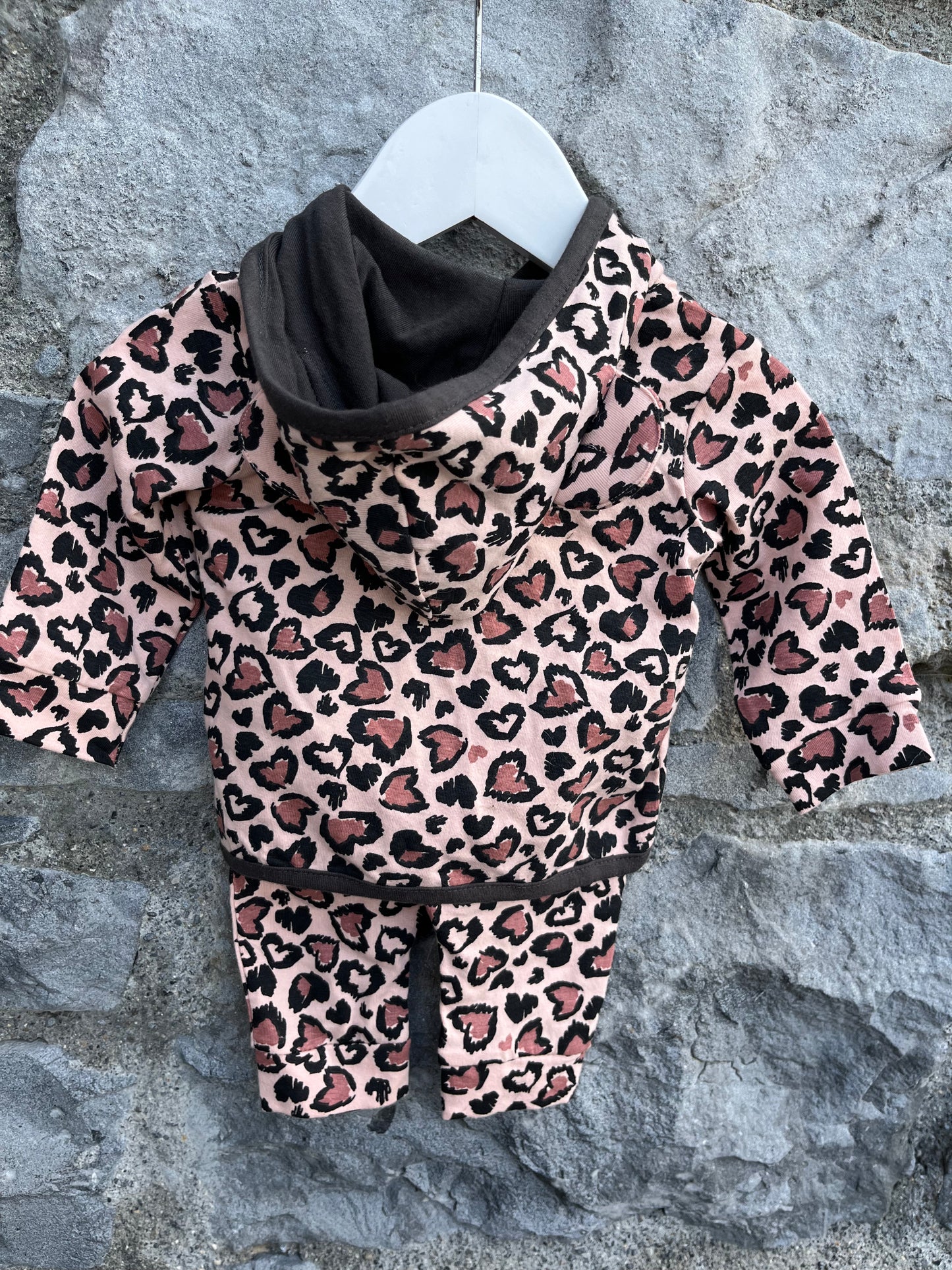 Leopard print tracksuit 0-1m (50-56cm)