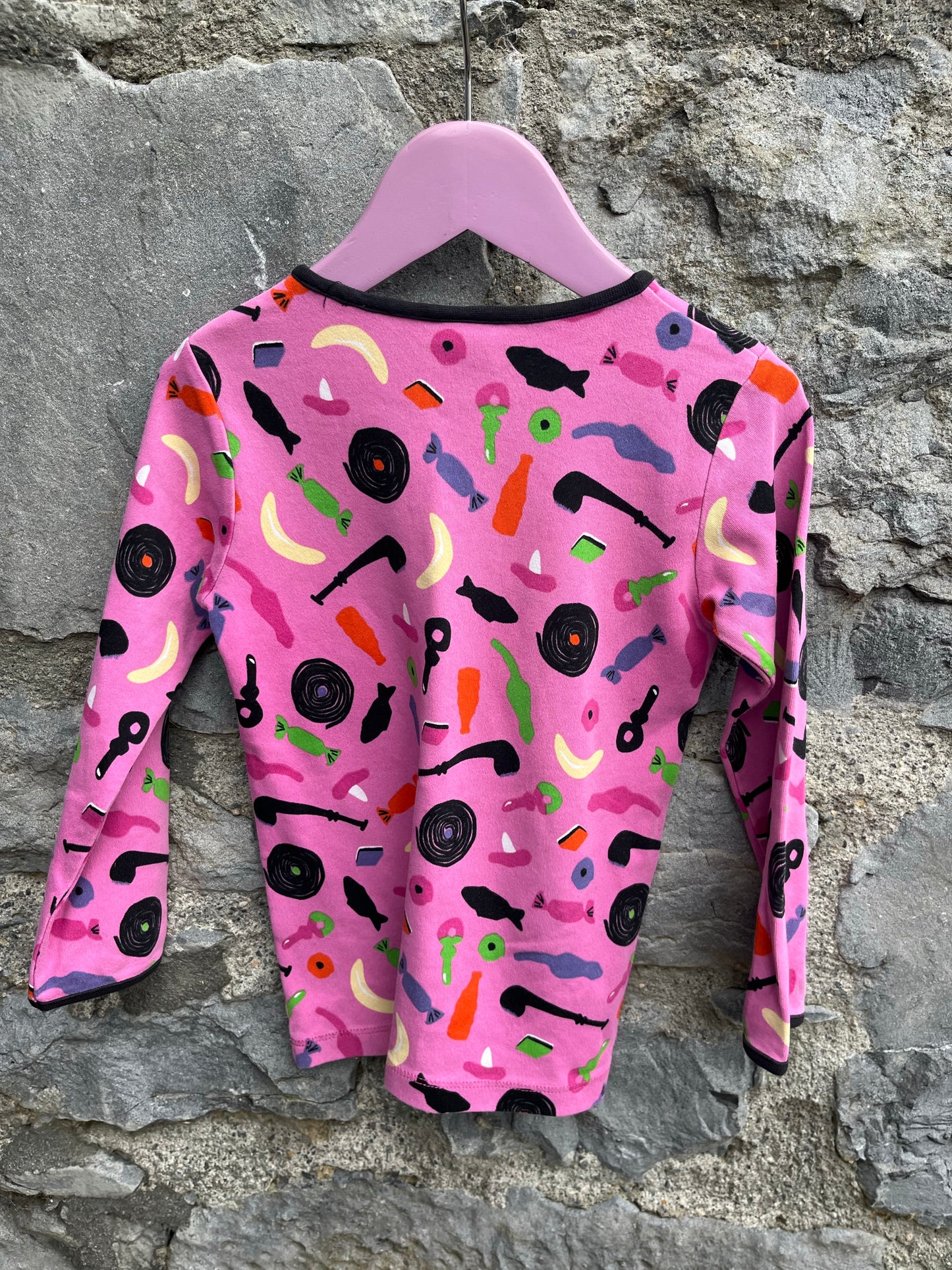 Pipes pink top 4y (104cm)