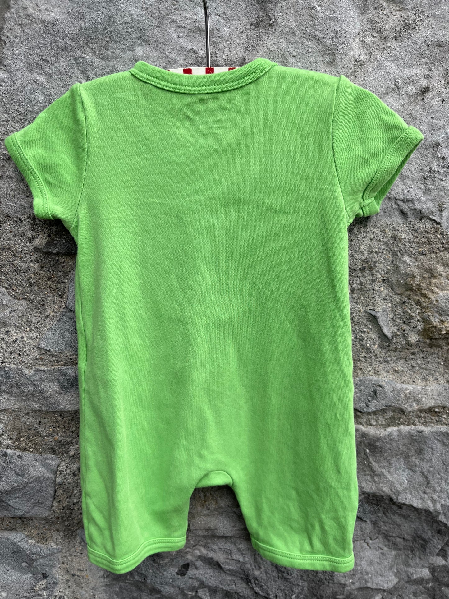 Green cars rompers 0-1m (56cm)